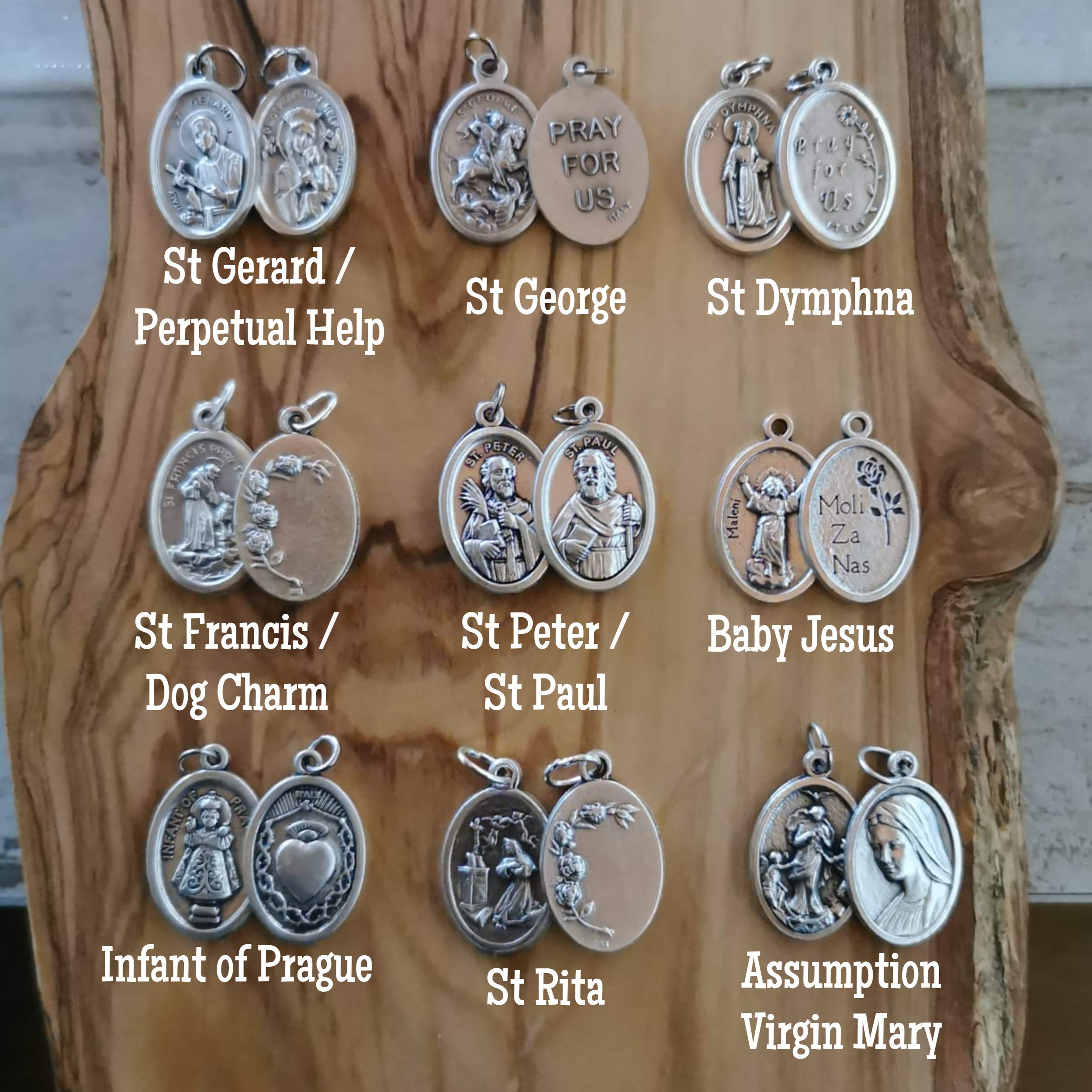 Catholic Saint Medals - Car Hanging Charms for Travel Protection