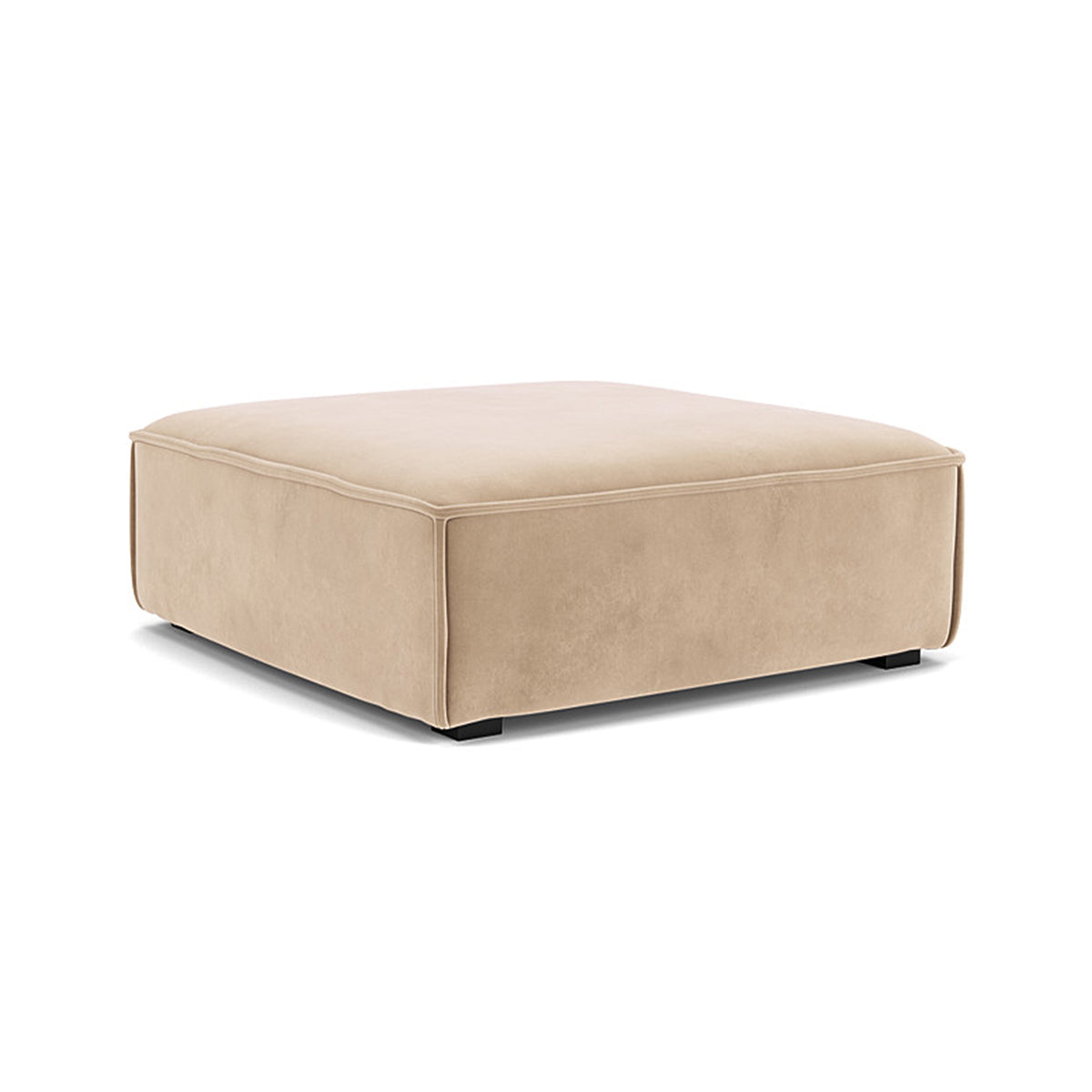 Premium Daphne Velvet Extra Large Footrest - Soft & Supportive Ottoman for Living Room, Office & Bedroom - Comfortable Foot Rest Stool for Relaxing, Working & Nursing (Grey)