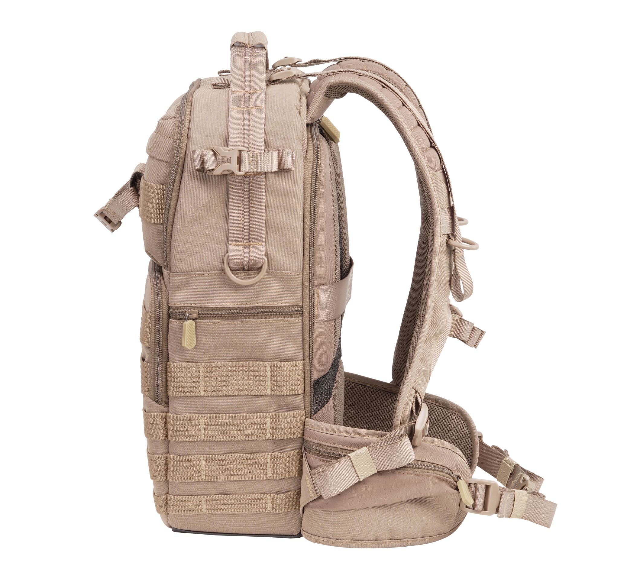 VEO RANGE T 45M BG Waterproof Hiking Backpack - Lightweight Travel Daypack for Outdoor Adventures, Camping & Daily Commute (Beige)