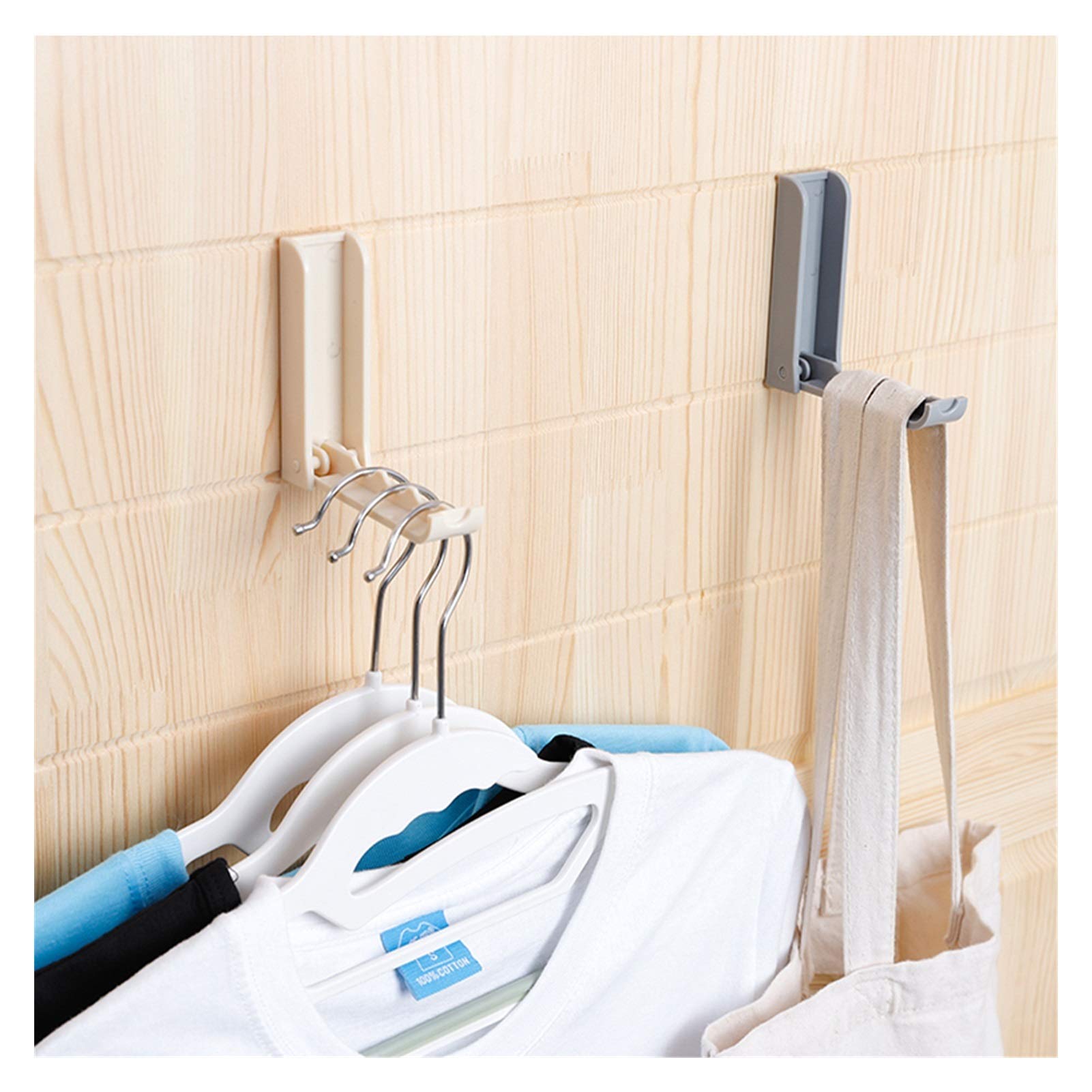 LAIQIAN Foldable Clothes Drying Rack - Space Saving Multi-Port Hanger for Laundry, Travel & Storage | Plastic Collapsible Garment Organizer (Gray) | Perfect for Small Apartments, Dorms & Camping Trips