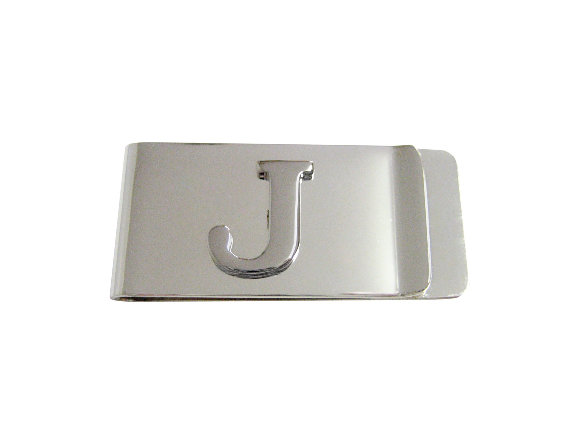 Personalized Monogram Money Clip - Letter J Engraved Stainless Steel Gift for Men - Perfect for Weddings, Graduations & Special Occasions