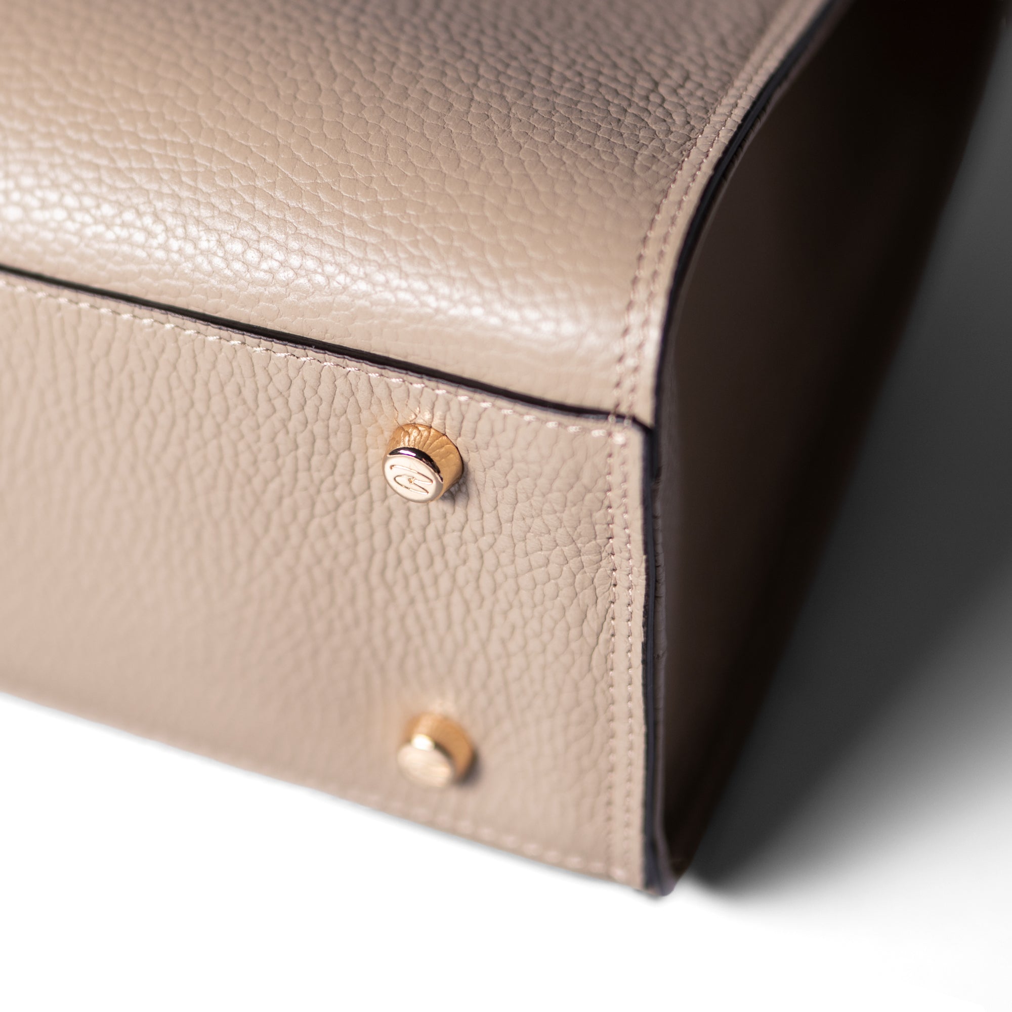 Femme Forte Simone Midi Taupe Leather Handbag - Genuine Calfskin Leather Crossbody Purse for Women, Perfect for Work, Travel & Everyday Use