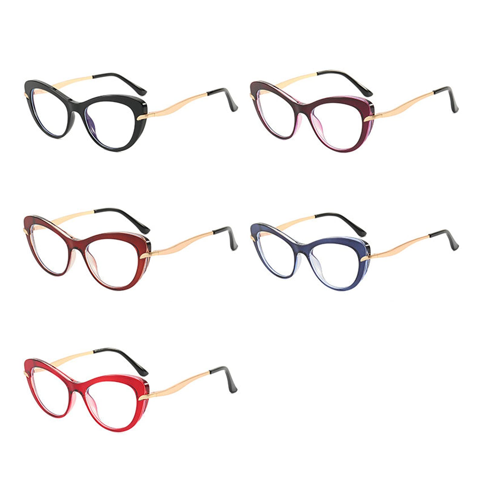 Willochra Blue Light Blocking Bifocal Reading Glasses for Women - Cat Eye Computer Glasses with Presbyopia Relief (Perfect for Office Work, Screen Time & Reading)