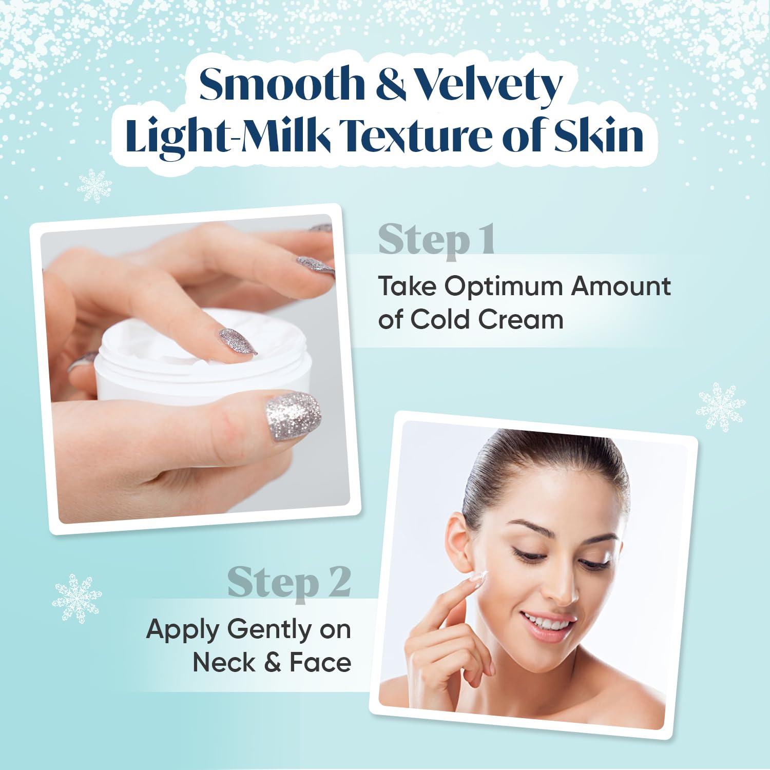 Meglow Aloe Vera Moisturizing Cold Cream with SPF 15 - Hydrating Winter Cream for Dry Skin - Pack of 2 (125g Each) - Perfect for Daily Skincare Routine & Extreme Weather Protection