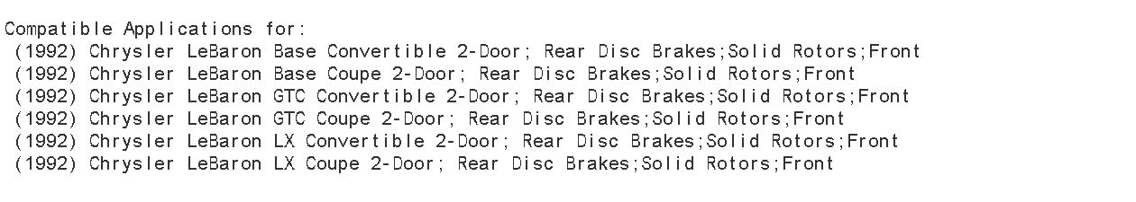 High-Performance PowerSport Front Brake Pads & Rotors Kit - Semi-Metallic Braking System for 1992 Chrysler LeBaron - Perfect for Daily Commuting, City Driving & Highway Safety