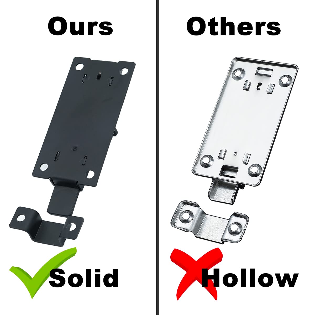4 Inch Black Stainless Steel Barrel Bolt Door Latch - Heavy Duty Sliding Door Lock (2 Pack) - Ideal for Barn Doors, Sheds, Gates & Home Security