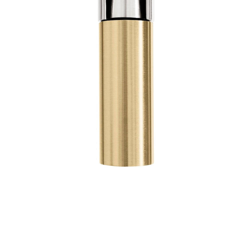 ZLINE Autograph Edition Sierra Pull Down Spring Single Handle Kitchen Faucet - Brushed Nickel & Champagne Bronze Finish - Perfect for Modern Farmhouse & Commercial Style Kitchens (SRA KF ZBNCB)