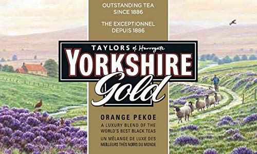 Premium Taylors of Harrogate Yorkshire Gold Black Tea Bags - 200 Count (40+160) - Rich & Robust English Breakfast Tea for Home, Office & Gifting