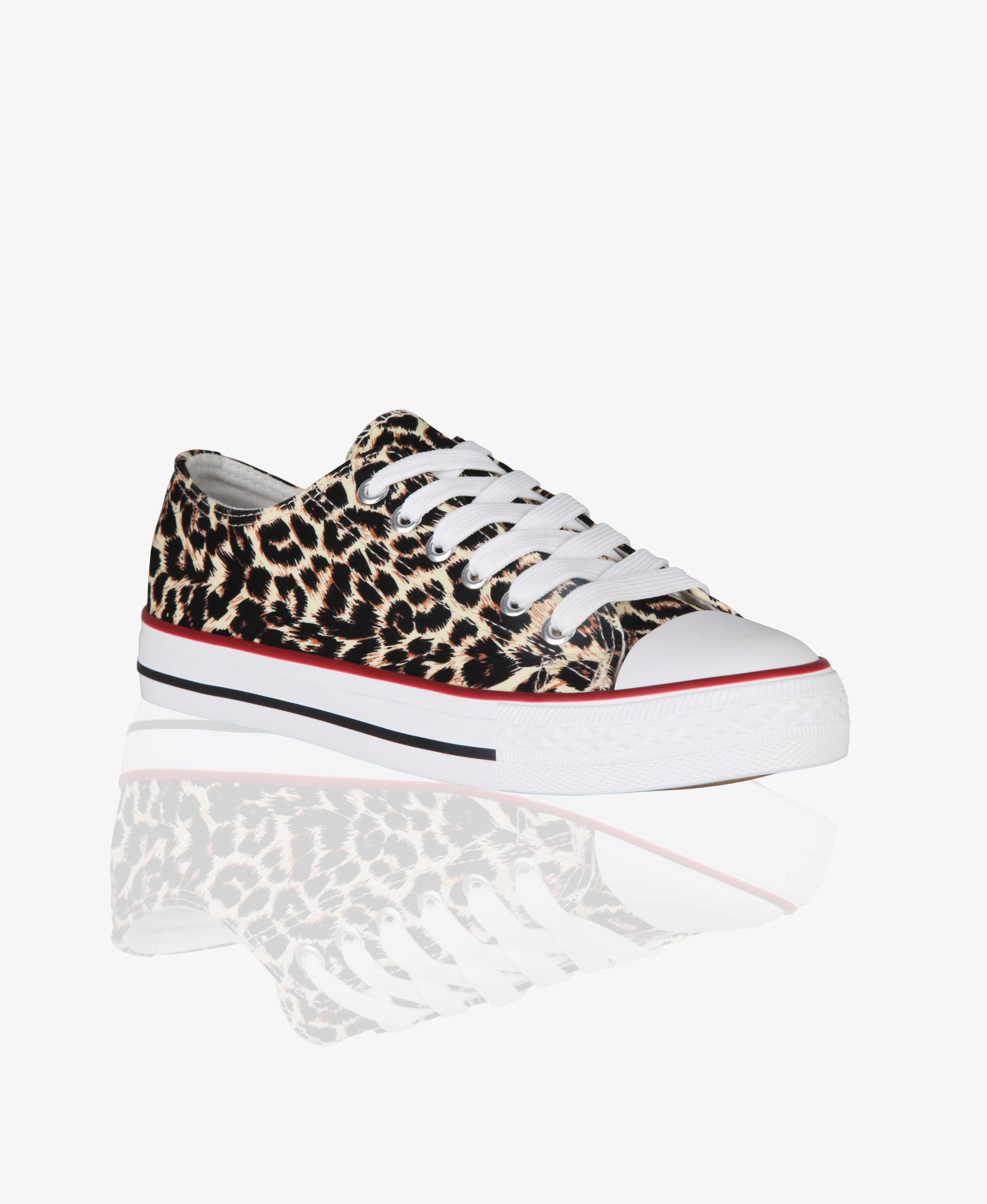 KRISP Women's Low Top Canvas Sneakers - Classic Lace-Up Slip-On Fashion Shoes for Casual Wear, Walking & Everyday Comfort