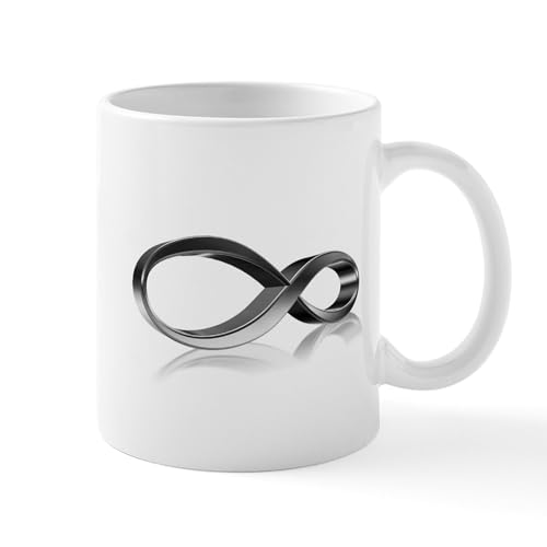 White - Infinity Symbol Mugs