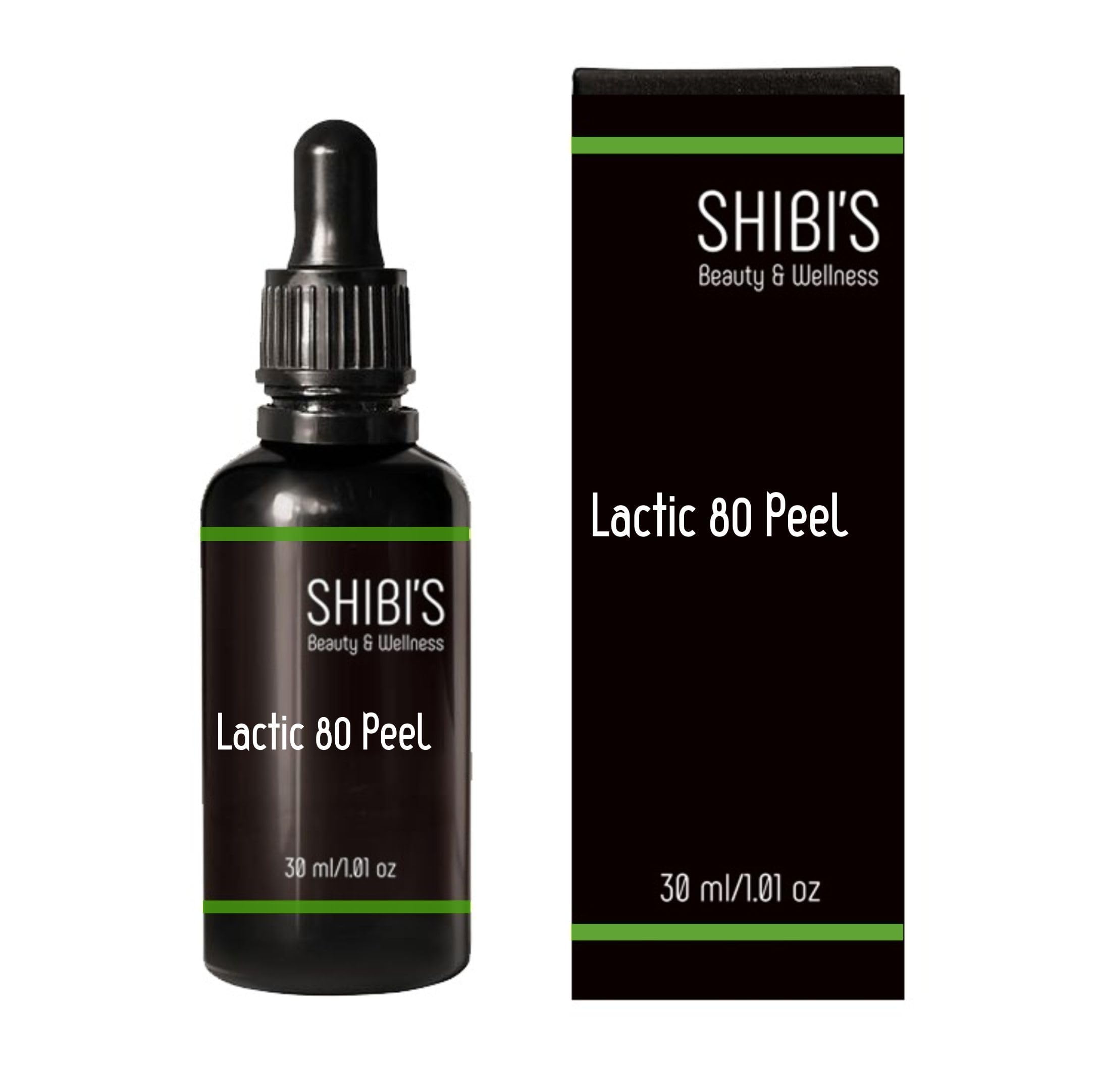 SHIBI'S LACTIC 80 PEEL Lactic Acid 80% Chemical Peel Kit with Neutralizer - 100ml Solution & 500g Formula for Acne Treatment & Skin Exfoliation - Perfect for Professional Facial Peels & At-Home Skincare