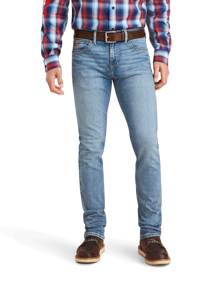Ariat Men's Modern Ramon Slim Leg Jean Gaviota - M8 Size | Durable & Comfortable Denim for Work, Casual Wear & Outdoor Activities