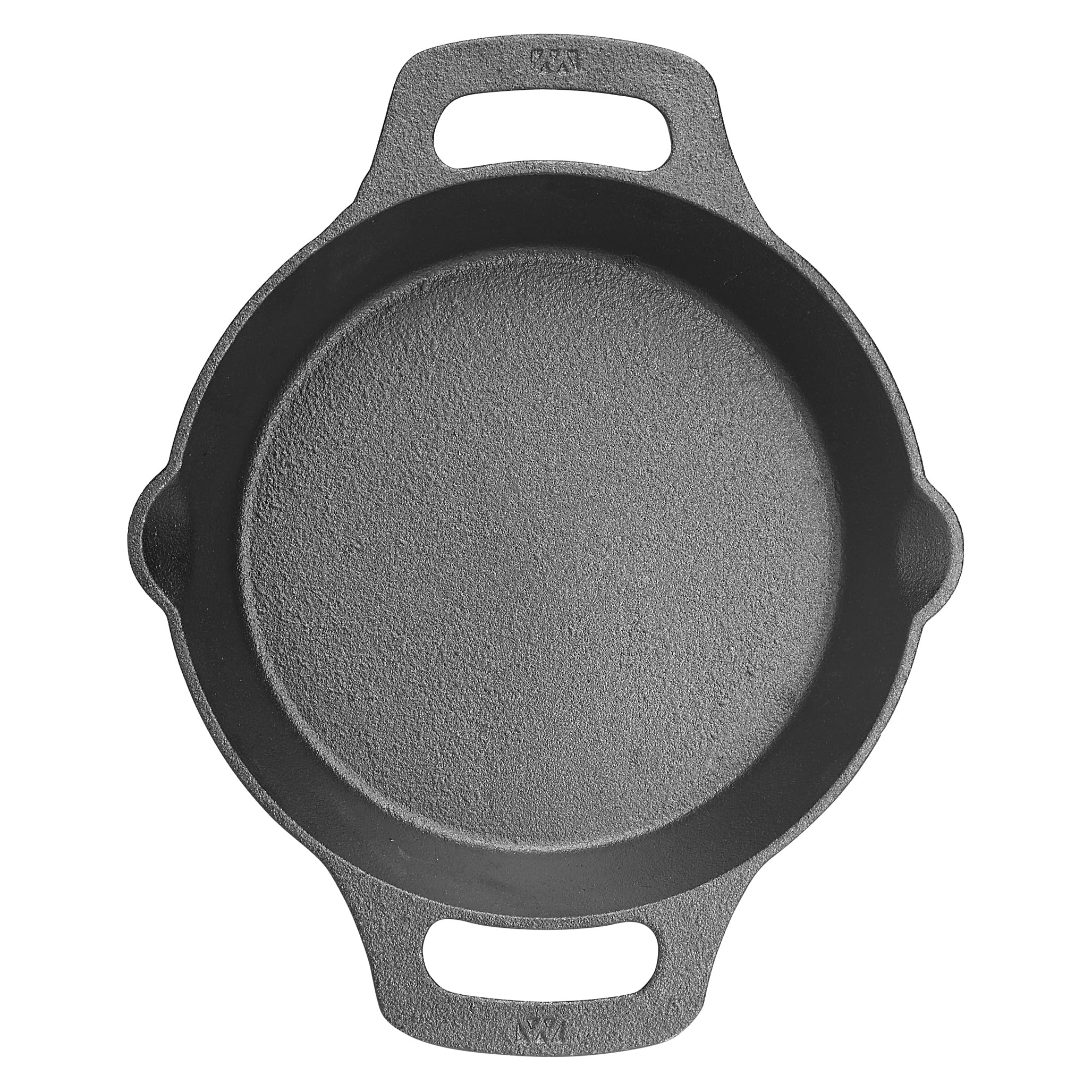 WINCO Cast Iron Skillet 12 Inch - Pre-Seasoned Black Iron Skillet for Stovetop, Oven & Grill - Perfect for Searing, Frying, Baking & Camping Cooking