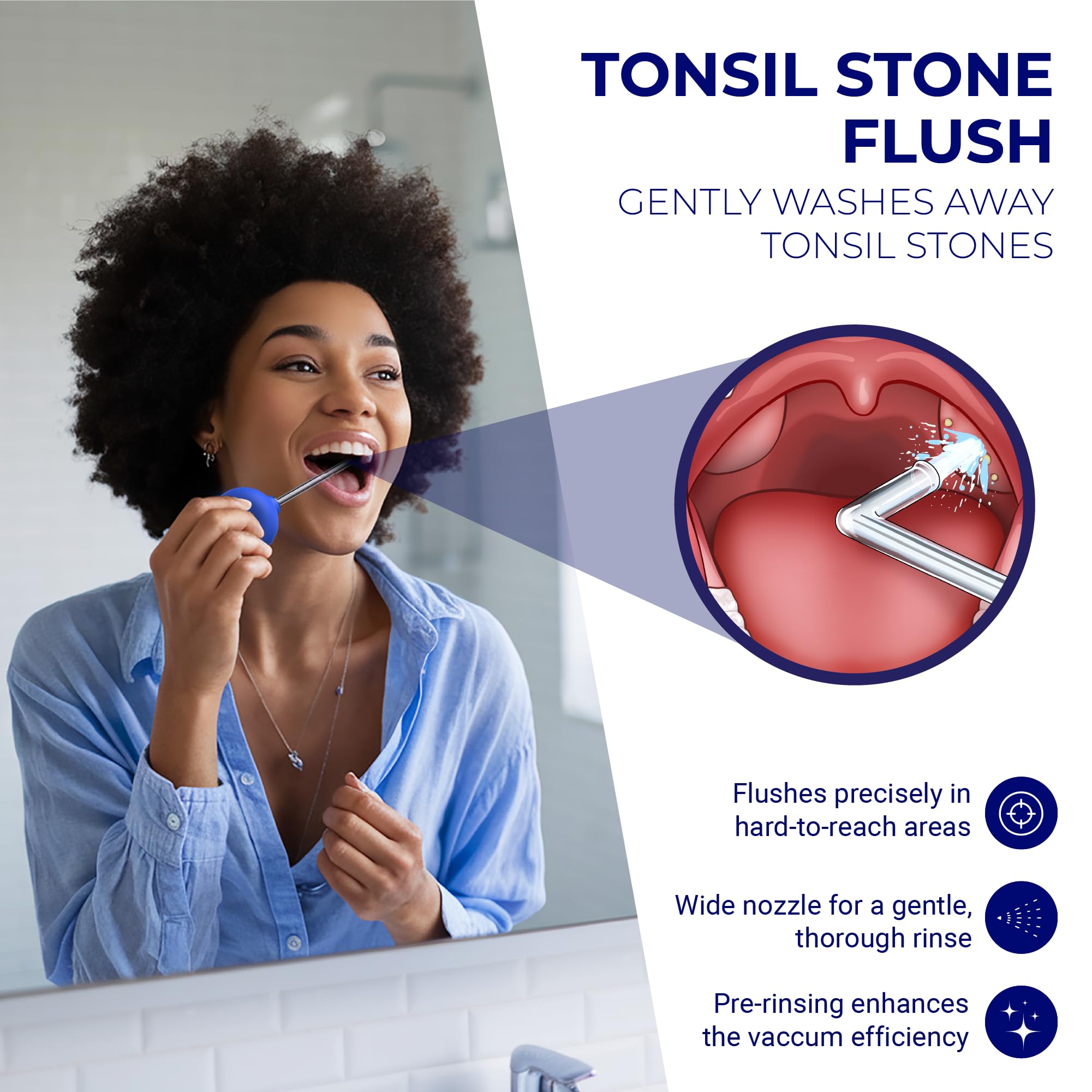 Oravix 3-in-1 Tonsil Stone Removal Kit - Tonsil Stone Vacuum Suction Tool, Extractor & Cupping Device for Bad Breath Relief | Safe & Effective Oral Care Solution for Tonsilloliths Removal at Home