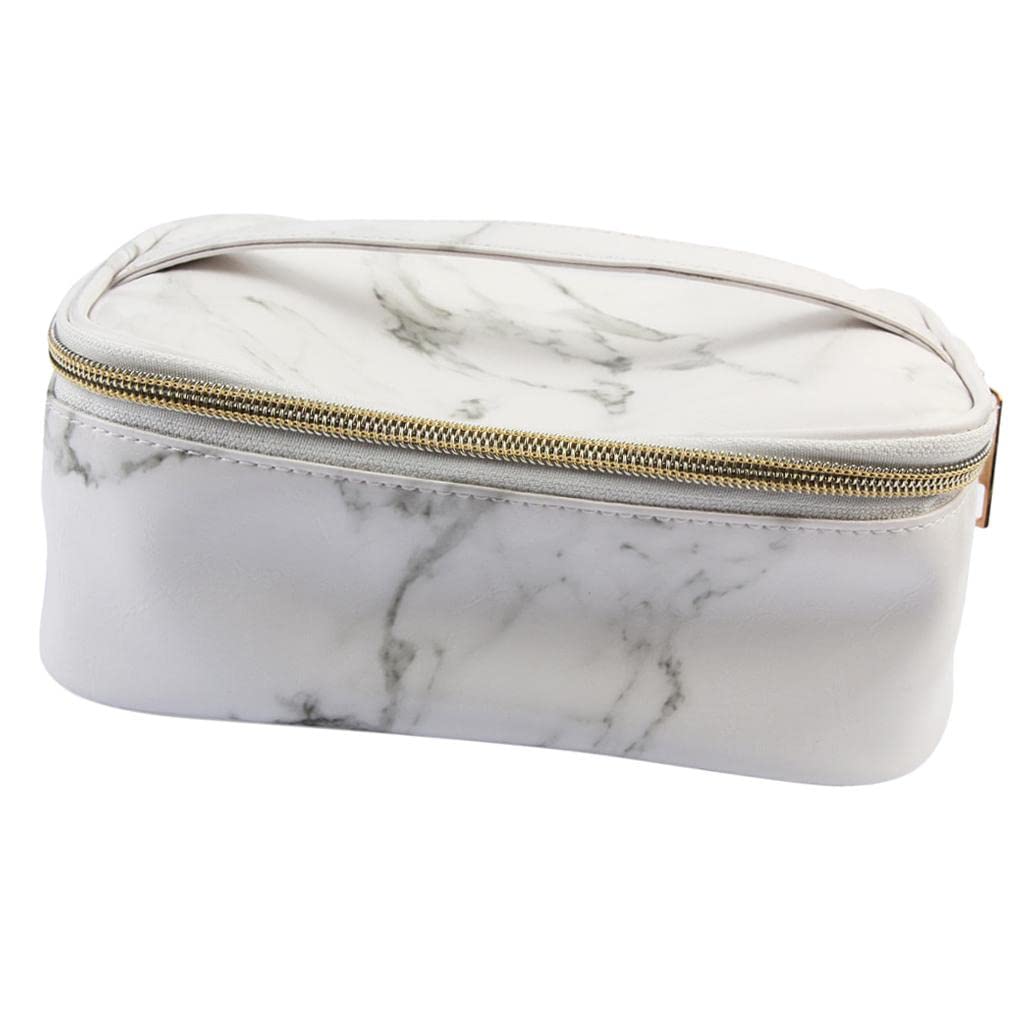 Losa Travel PU Leather Makeup Bag - Waterproof Cosmetic Organizer with Multiple Compartments for Toiletries, Makeup Brushes & Jewelry | Perfect for Travel, Gym & Daily Use
