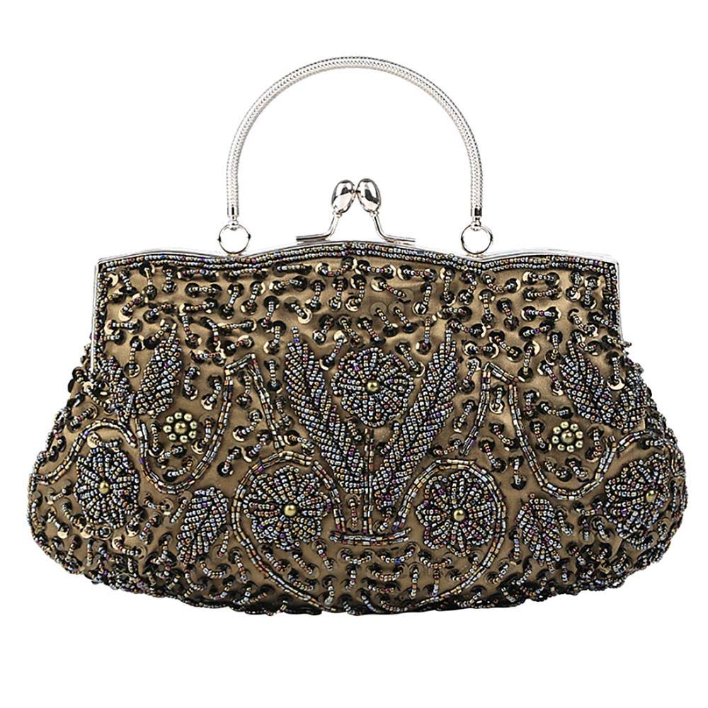 Elegant Floral Women's Evening Clutch Bag - Large Size for Parties, Weddings & Special Occasions | Stylish Handbag Purse for Formal Events & Night Out