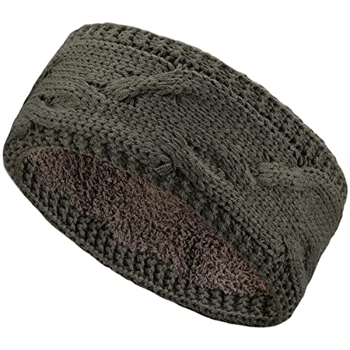 Cable Knit Olive Green