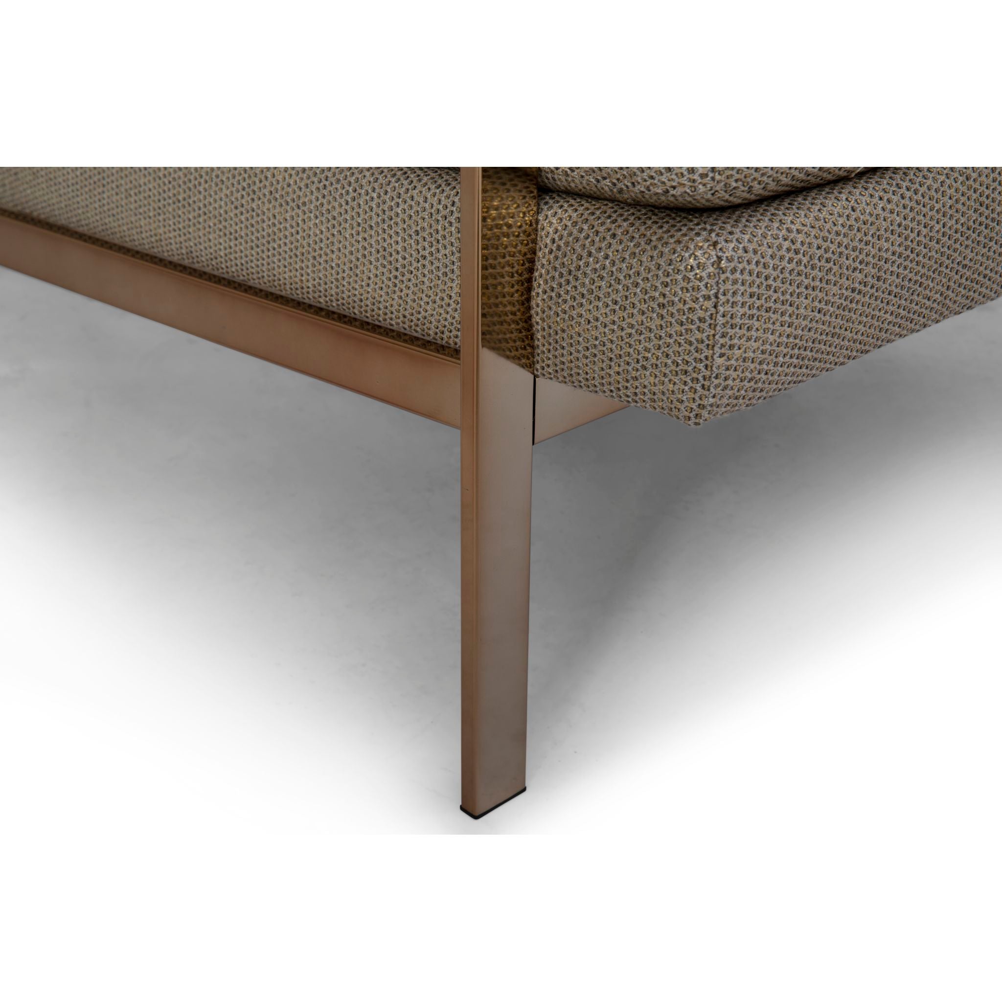 Stylish Amy Accent Chair in Gold - Modern Living Room Decor, Bedroom Seating & Office Lounge Chair - Perfect for Home, Apartment and Workspace