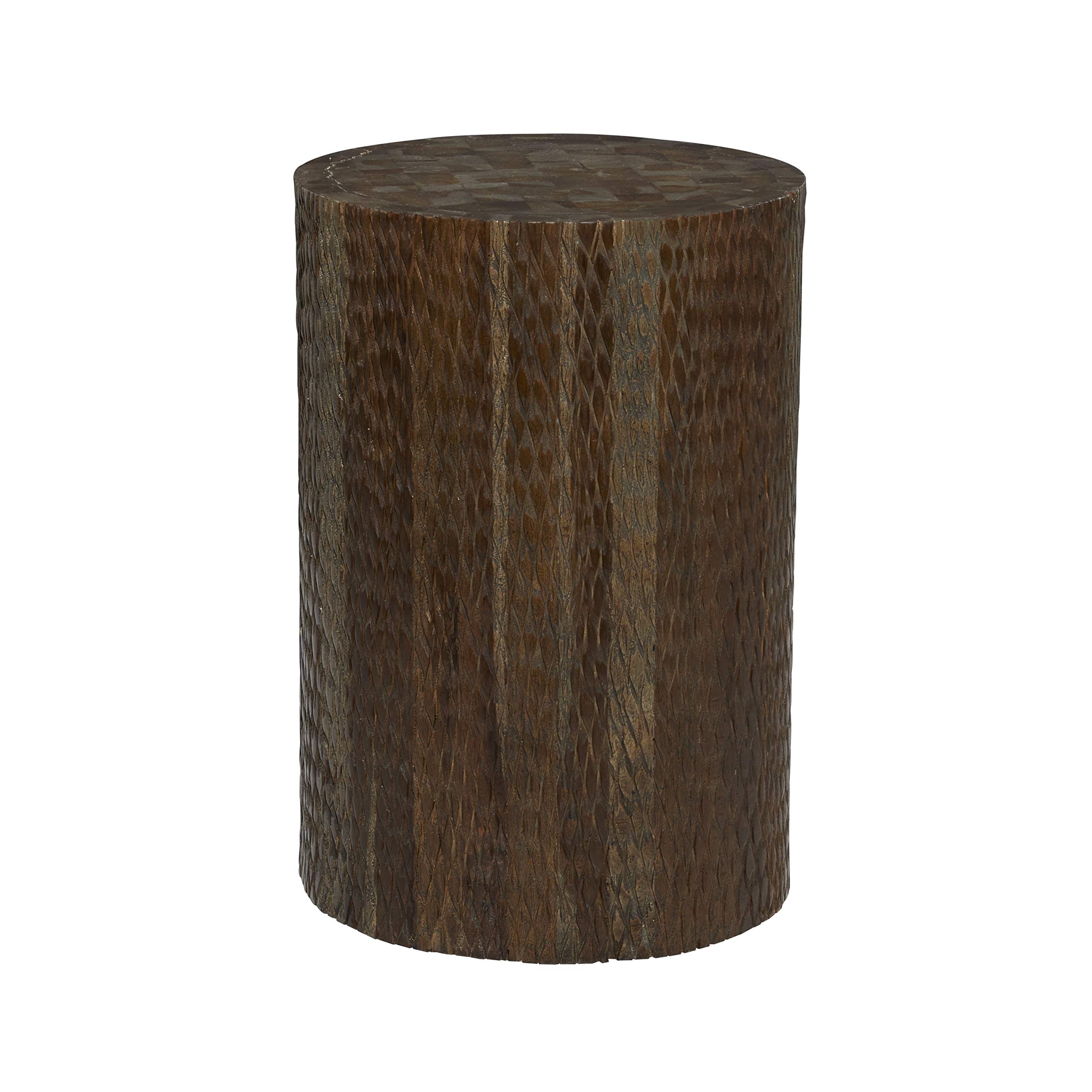 Handcrafted Teak Wood Accent Table - 12