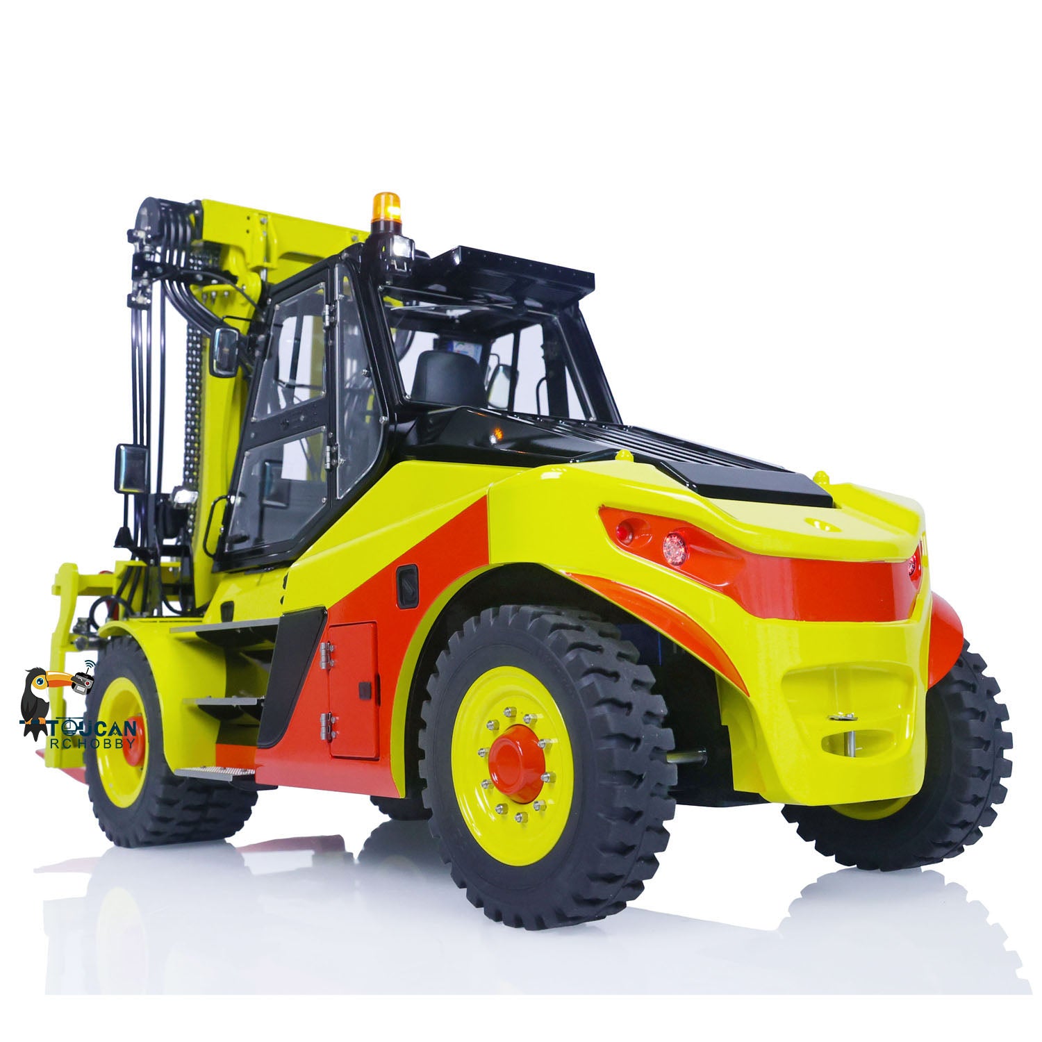 1:14 LESU Metal RC Forklift Truck with Hydraulic System, Remote Control, Sound & Light, ESC Servo - Perfect for Construction Site Play, Collecting & Indoor Racing