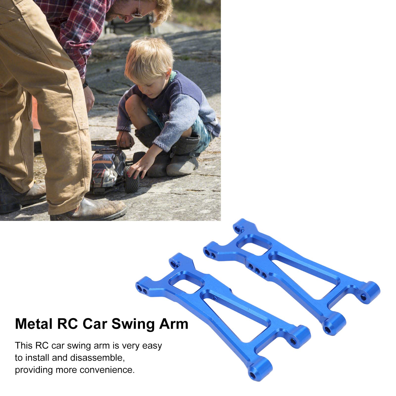 Aluminum Alloy RC Car Swing Arm for 1/16 HBX 16889 - Off-Road Racing Upgrade