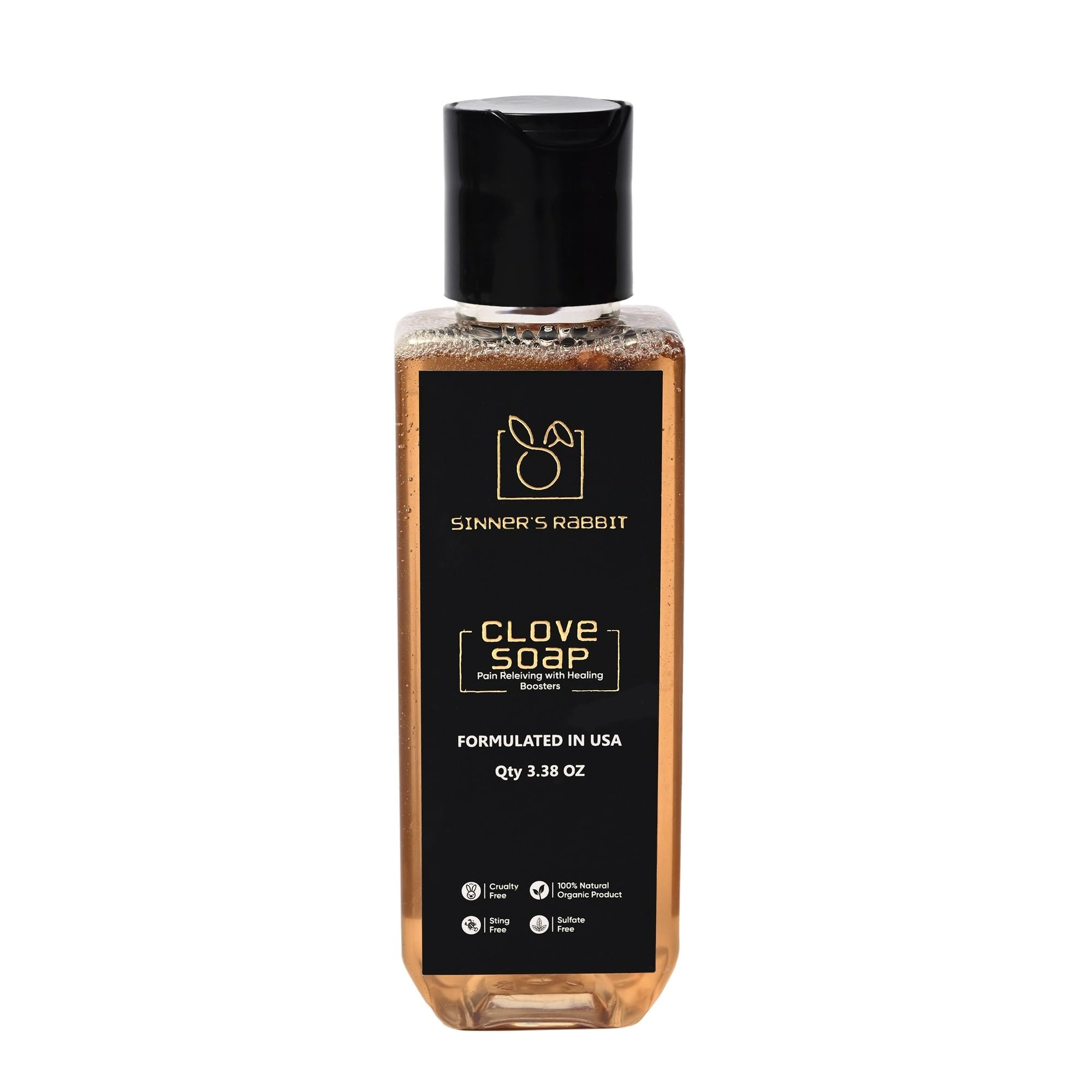 Sinner's Rabbit Tattoo Soap - 100ml Clove Soap for Tattoo & Piercing Care | Gentle Cleansing, Soothing & Healing | Perfect for Fresh Ink & Body Art Aftercare