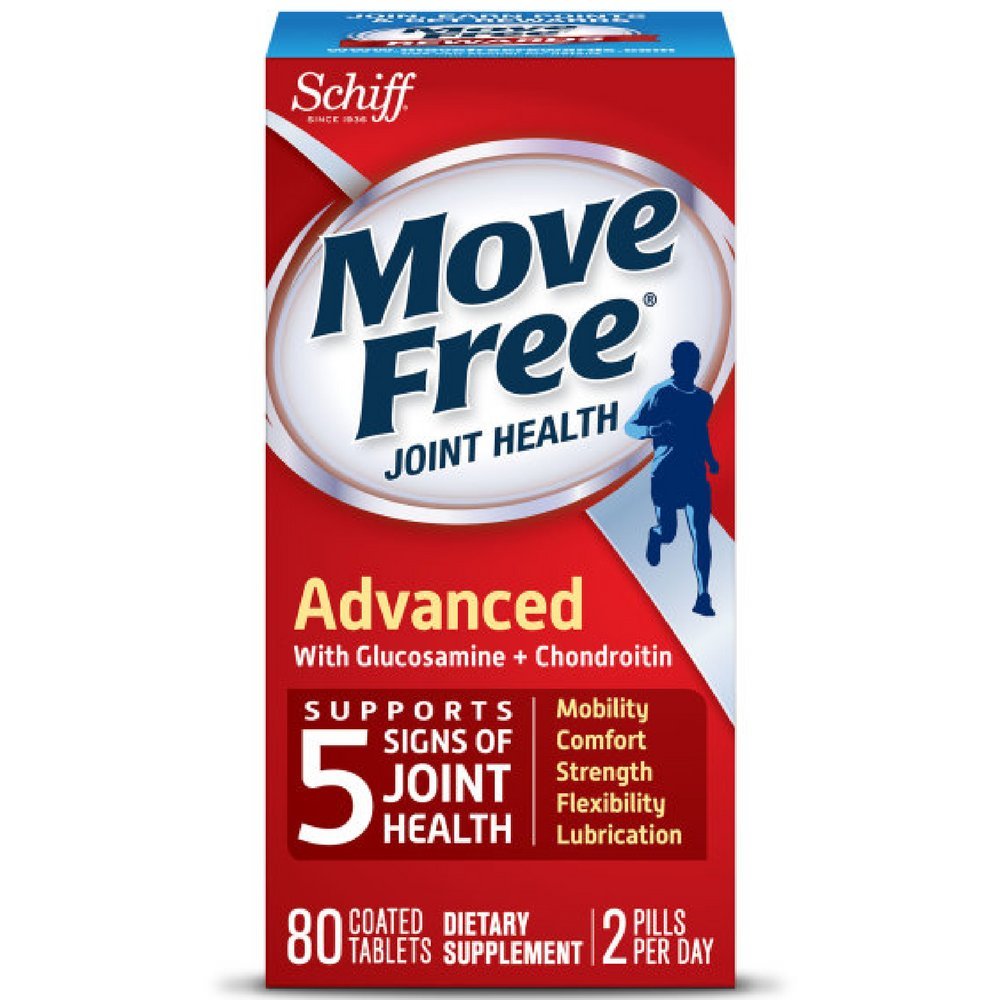 Move Free Advanced Joint Health Supplement - 80 Tablets with Glucosamine & Chondroitin for Joint Support & Mobility (Pack of 8) | Ideal for Active Adults, Seniors & Athletes for Daily Joint Care