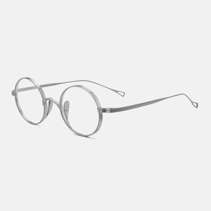 Brightzone Women's Full Rim Round Titanium Eyeglasses 86561 - Lightweight & Durable Frame for Work, Reading & Everyday Use