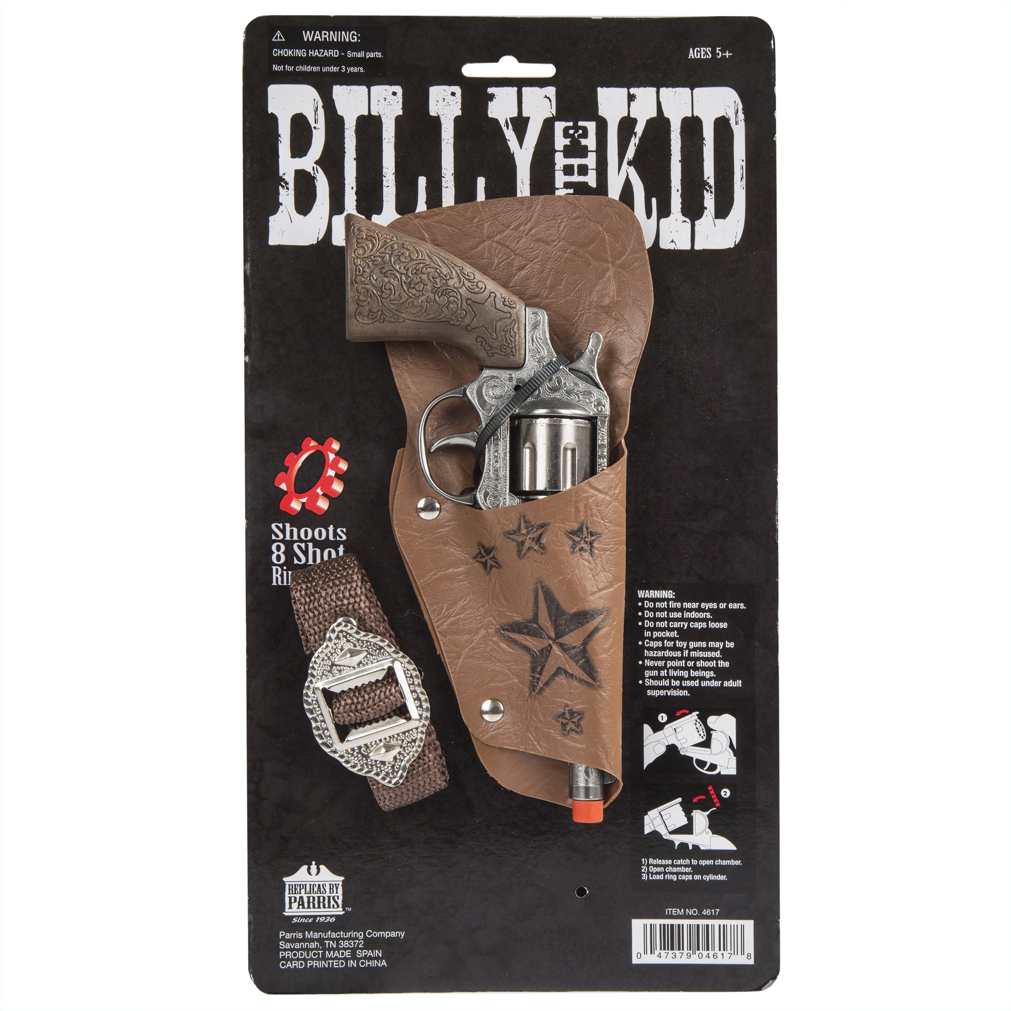 Parris Classic Quality Toys Holster Set - Vintage Western Cowboy Gun Belt for Kids, Established 1936 | Perfect for Dress-Up, Cowboy Costumes & Wild West Pretend Play