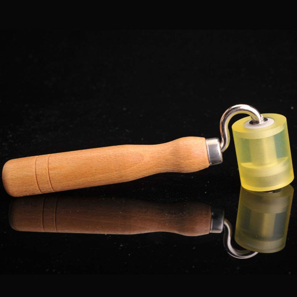 Wallpaper Seam Roller Tool - Wooden Pressure Wheel for Smooth Wallpaper Application - DIY Home Improvement & Wallpapering Projects