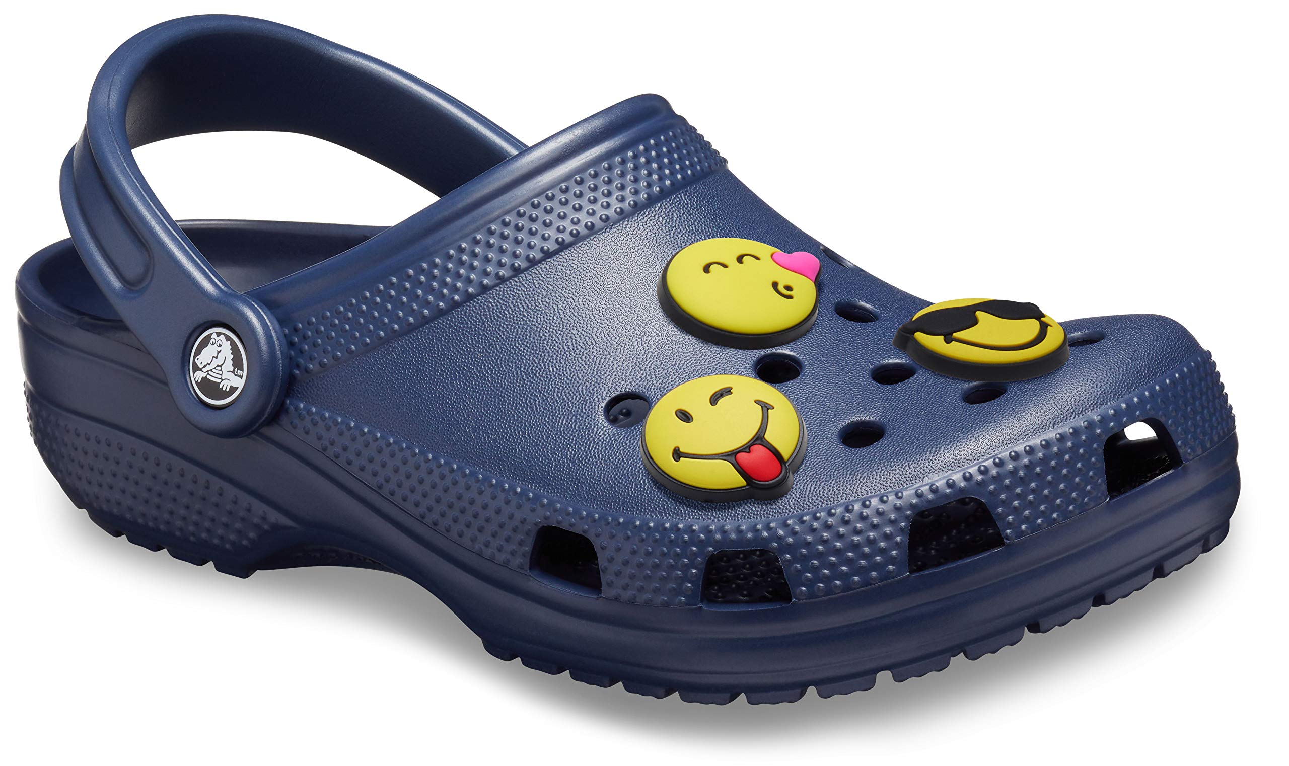 Crocs Classic Clog for Men & Women with 3-Pack Jibbitz Charms - Comfortable Slip-On Shoes for Casual Wear, Gardening, and Beach Outings