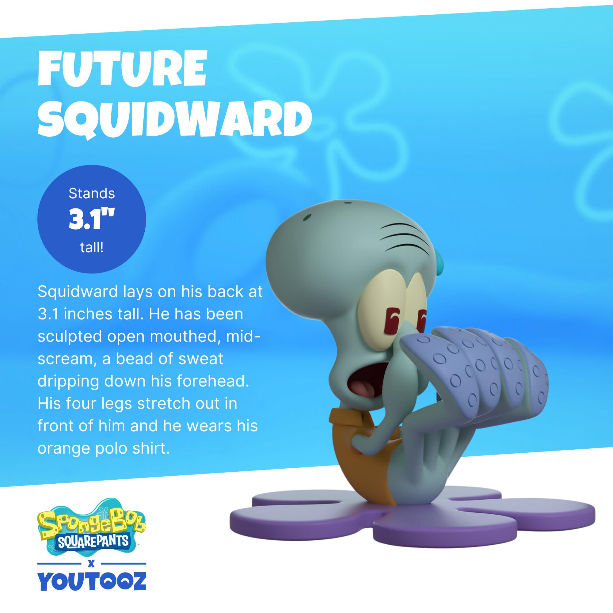 Youtooz Future Squidward Vinyl Figure - 3.1 Inch SpongeBob Collectible Toy for Fans & Decor | Perfect for Display, Gifts, and Anime Collections