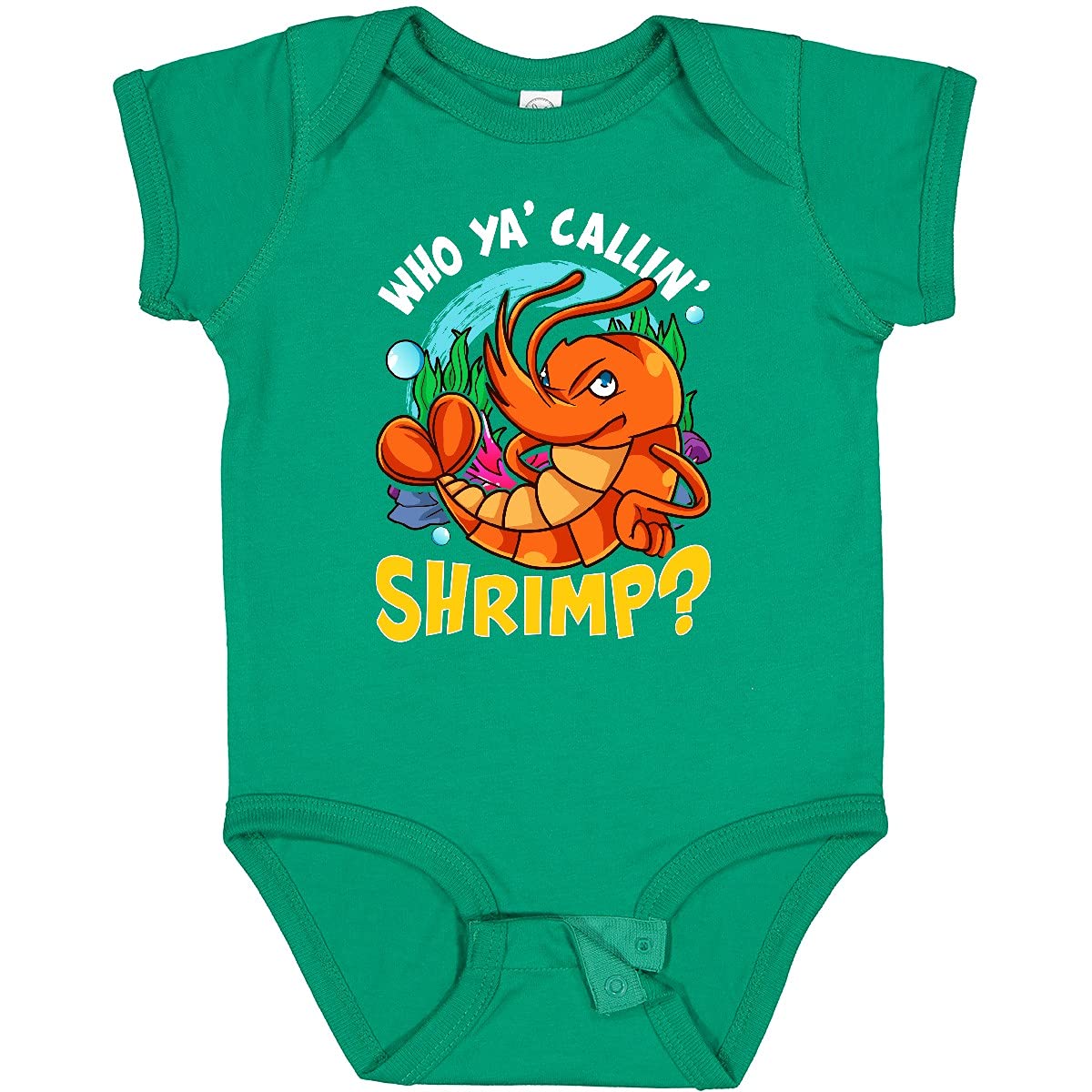 Inktastic Funny Shrimp Baby Bodysuit - Cute Infant Onesie for Boys & Girls | Perfect for Beach Vacations, Family Photos & Everyday Wear