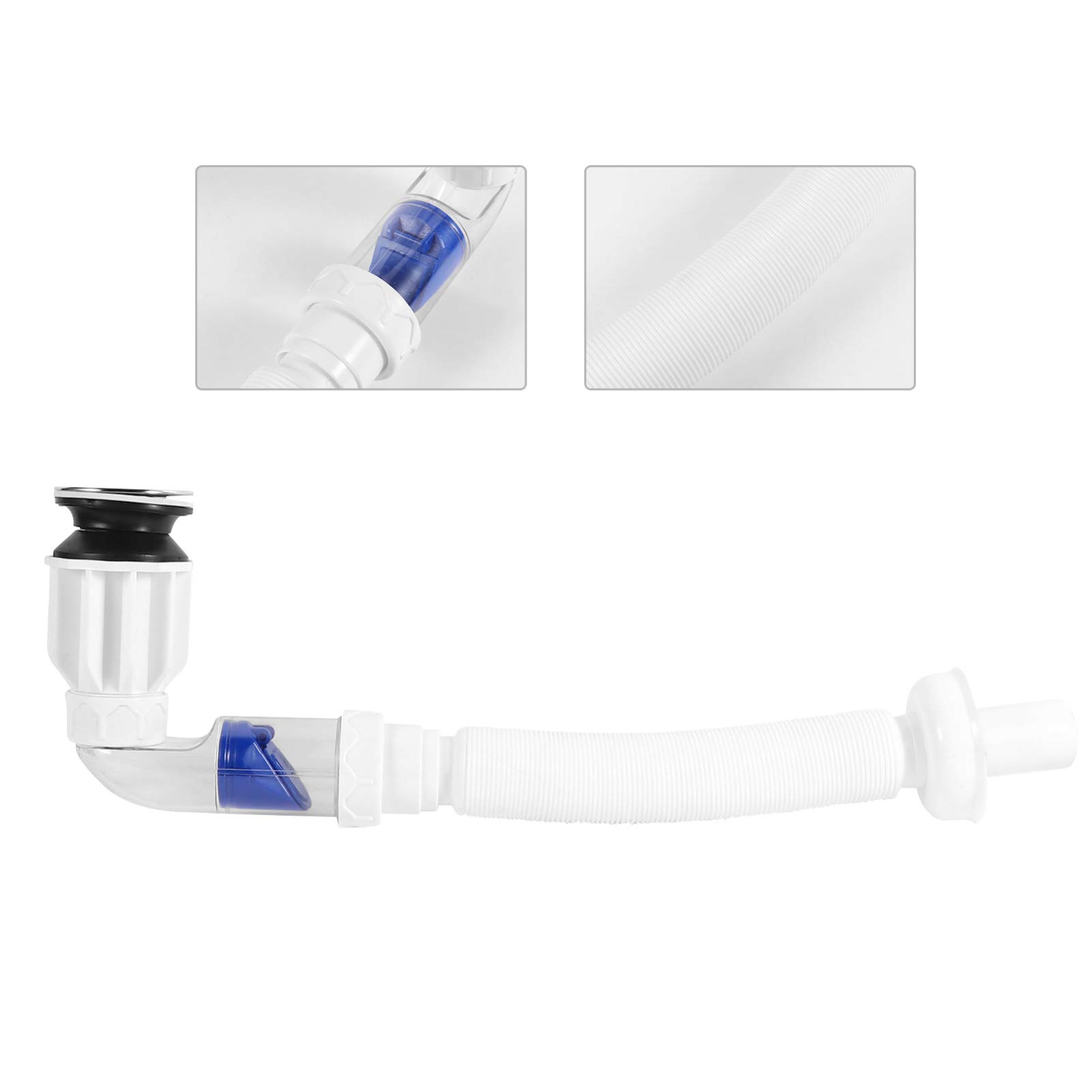 DOITOOL Retractable Hose for Kitchen & Bathroom Sink Drain - Flexible Plastic Tubing for Easy Cleaning
