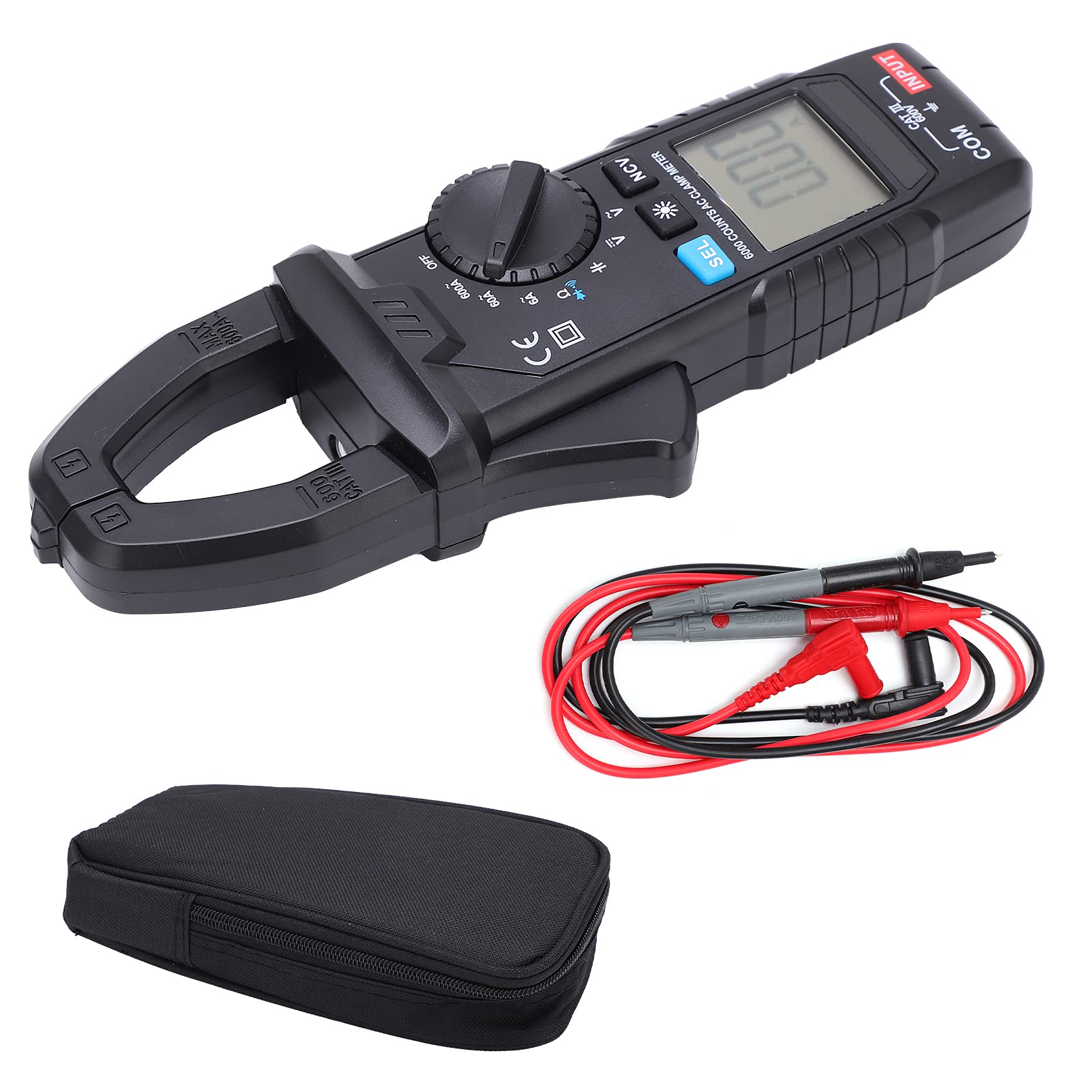 Agatige 600A 600V Digital Clamp Multimeter - High Accuracy Voltage Tester with Auto-Ranging for Electrical Work, HVAC, Automotive & Outdoor Use