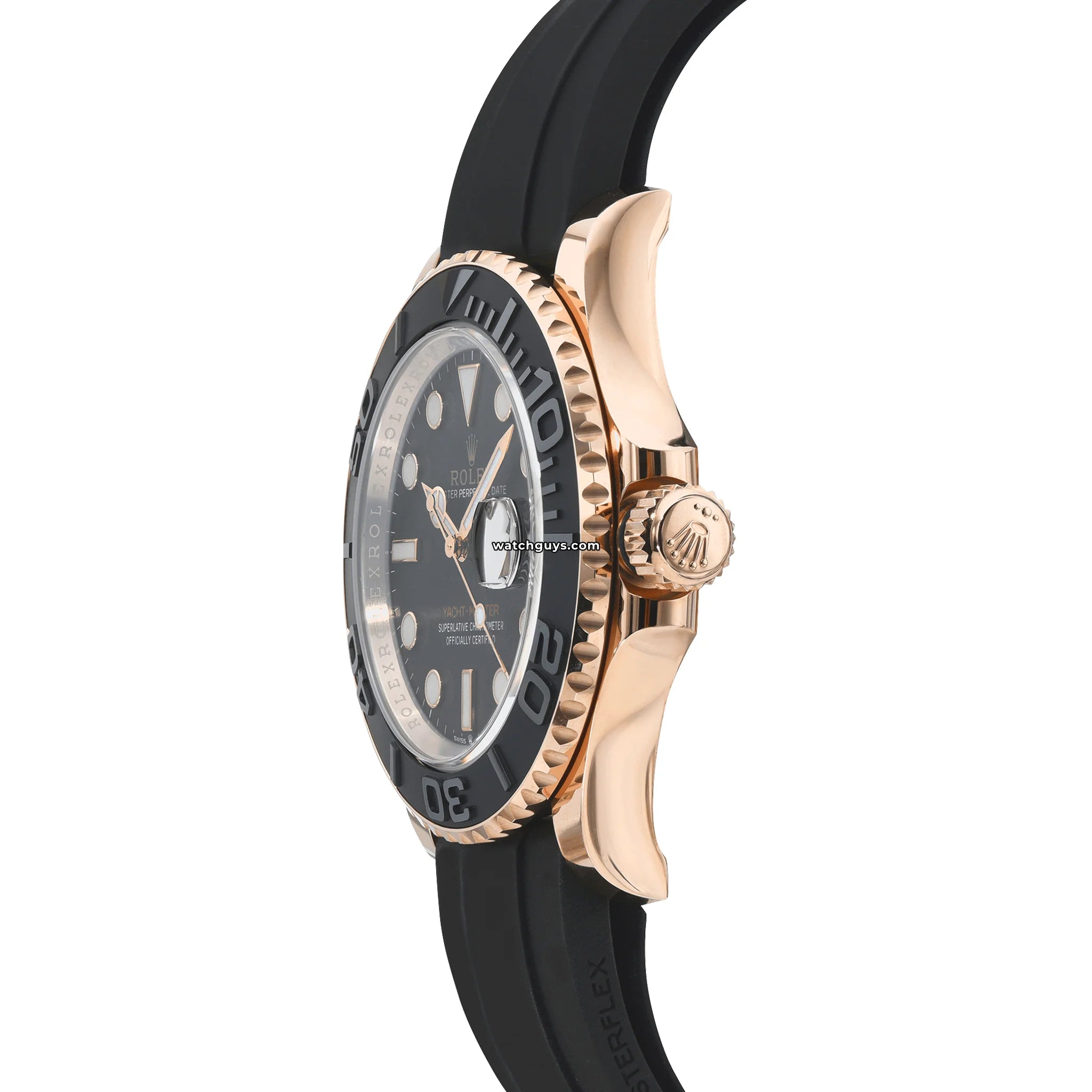 Rolex Yacht Master 126655 Luxury Watch - 18K Everose Gold & Oysterflex Bracelet - Premium Automatic Men's Watch for Sailing, Yachting & Special Occasions