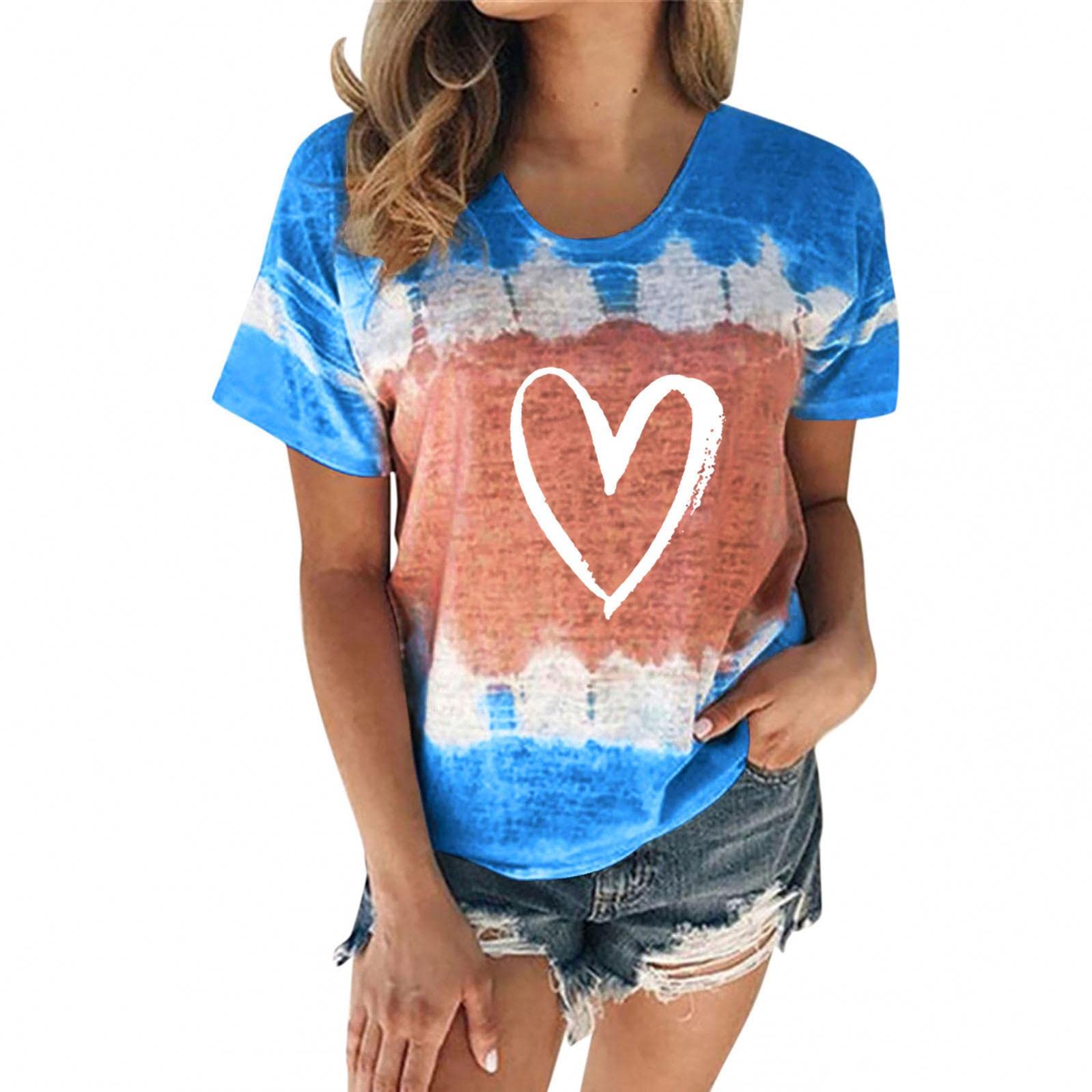 Women's Casual Leopard Print Short Sleeve T-Shirt - Cute Summer Loose Blouse for Comfort & Style | Perfect for Beach Outings, Date Nights & Everyday Wear