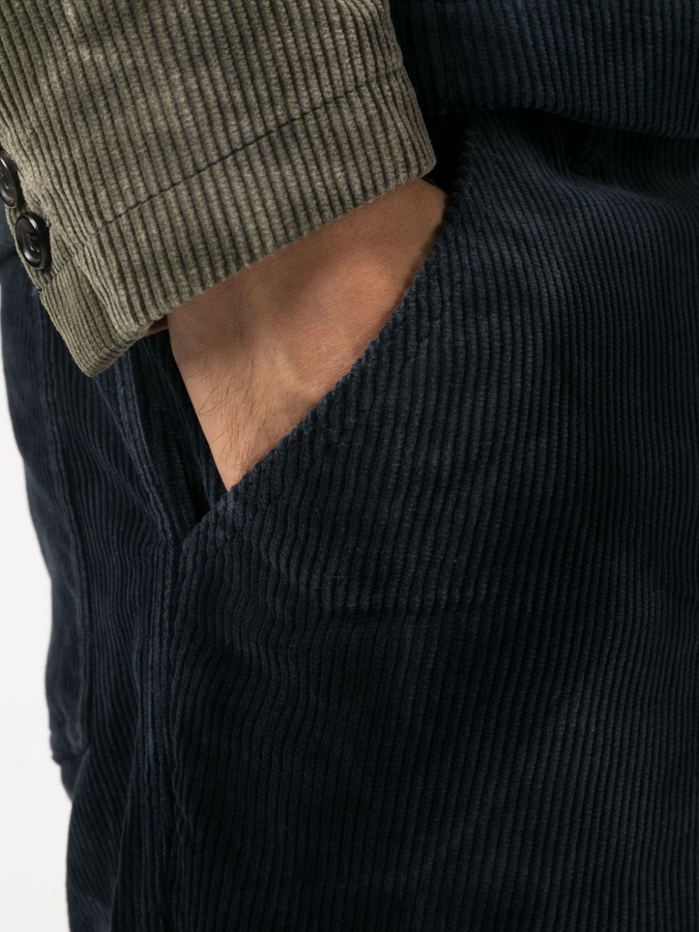 Comme des Garcons Blue Trousers for Men - Stylish Casual Pants for Everyday Wear & Office Outfits