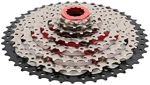 9 Speed 46T Mountain Bike Cassette - Ultralight Hollow Freewheel for MTB & Road Bikes | Durable Bicycle Gear Accessory for Trail Riding & Commuting