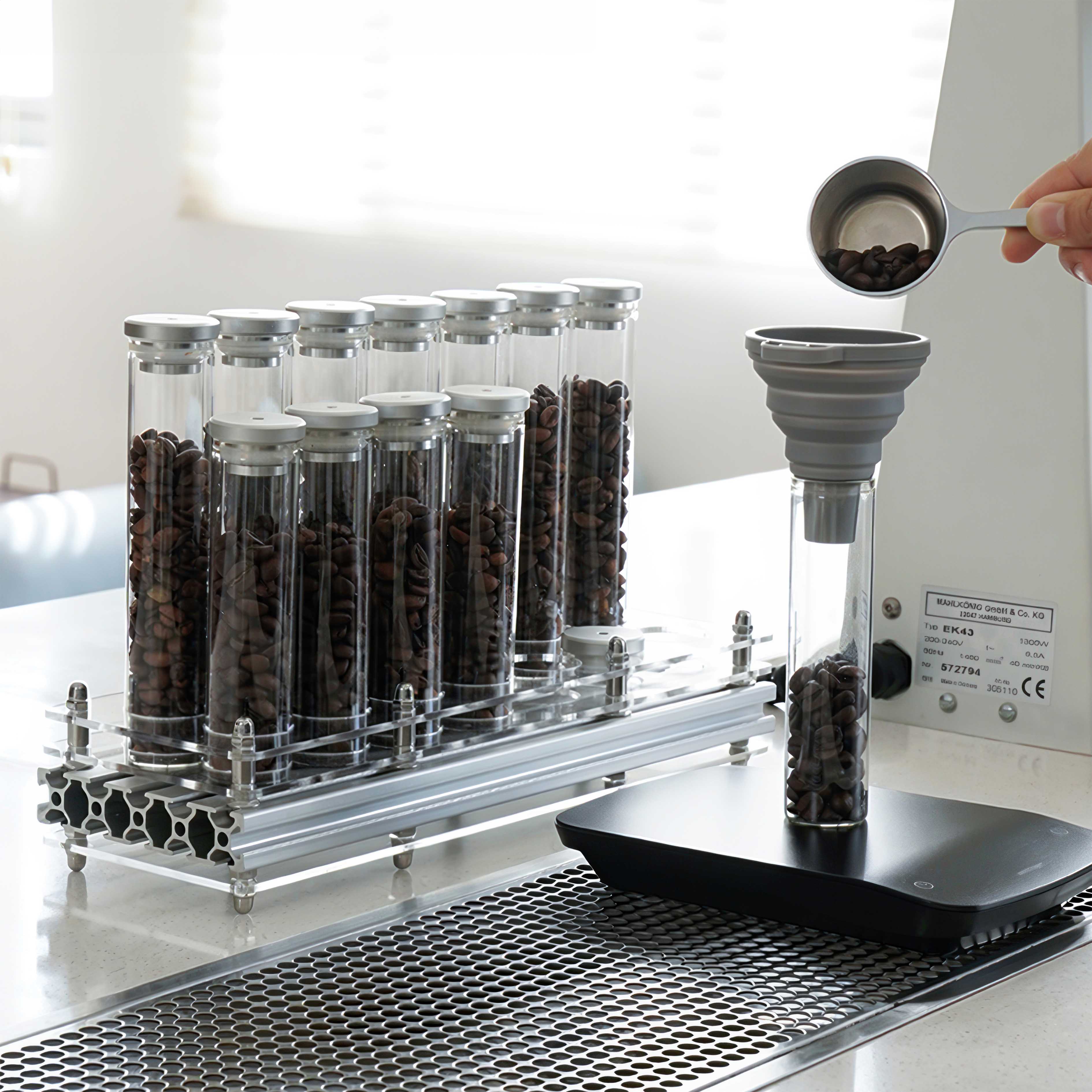 Fresh Coffee Bean Storage Container with Aroma Lock One Way Valve - Ideal for Home, Office & Coffee Shops to Preserve Flavor & Aroma