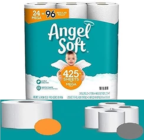 MARL CR-Super Soft Toilet Paper, 24 Mega Rolls (Equivalent to 48 Regular Rolls) | Ultra Plush Bath Tissue for Home & Office Use | Septic Safe & Hypoallergenic | Perfect for Everyday Comfort & Guest Bathrooms