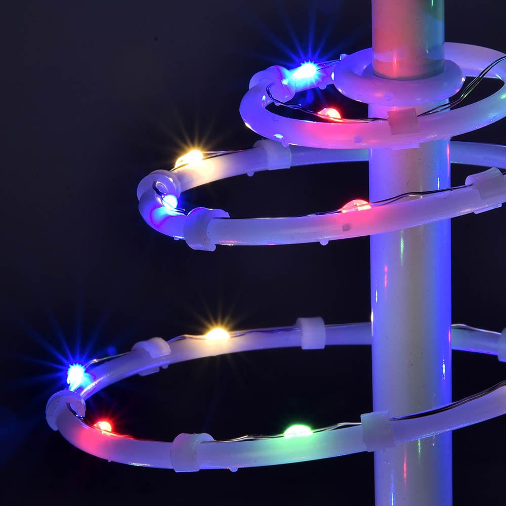 2ft Small Pre-Lit Spiral Christmas Tree with Battery Operation - Perfect for Tabletop Decor, Office, and Home Holiday Display | TheLAShop