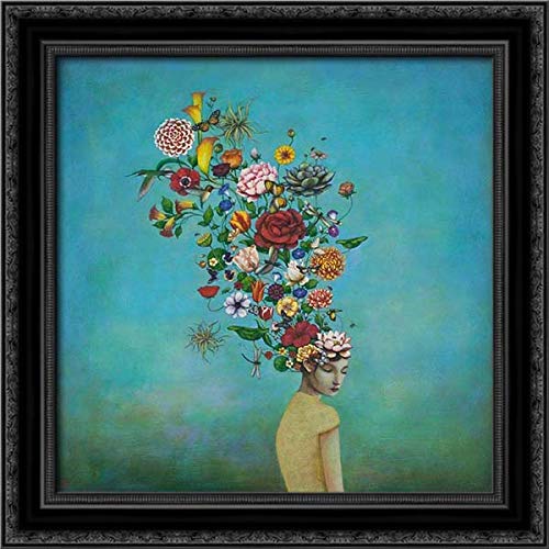 Canvas Art in a Black Ornate Wood Frame