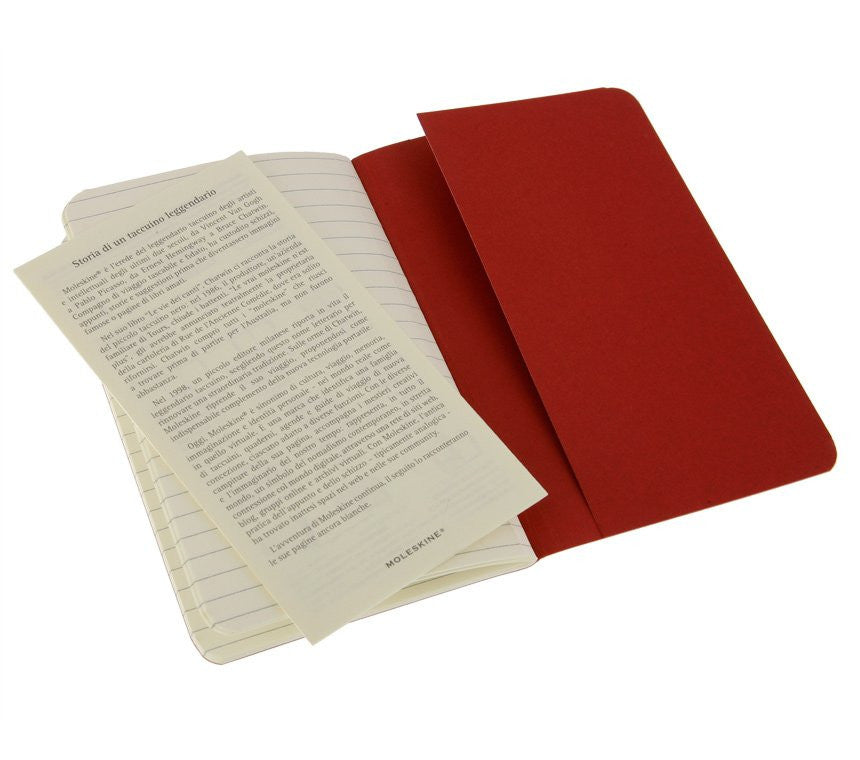 Premium Moleskine Ruled Cahier Journal Set - 3 Pack with Durable Cardboard Cover for Note Taking, Sketching & Daily Planning | Perfect for Students, Artists & Professionals