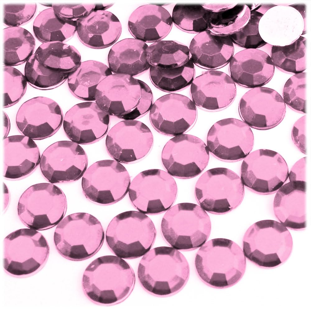 1000pcs 10mm Round Flatback Rhinestones - Ruby Red for DIY Crafts, Jewelry Making, Nail Art, and Home Decor | The Crafts Outlet