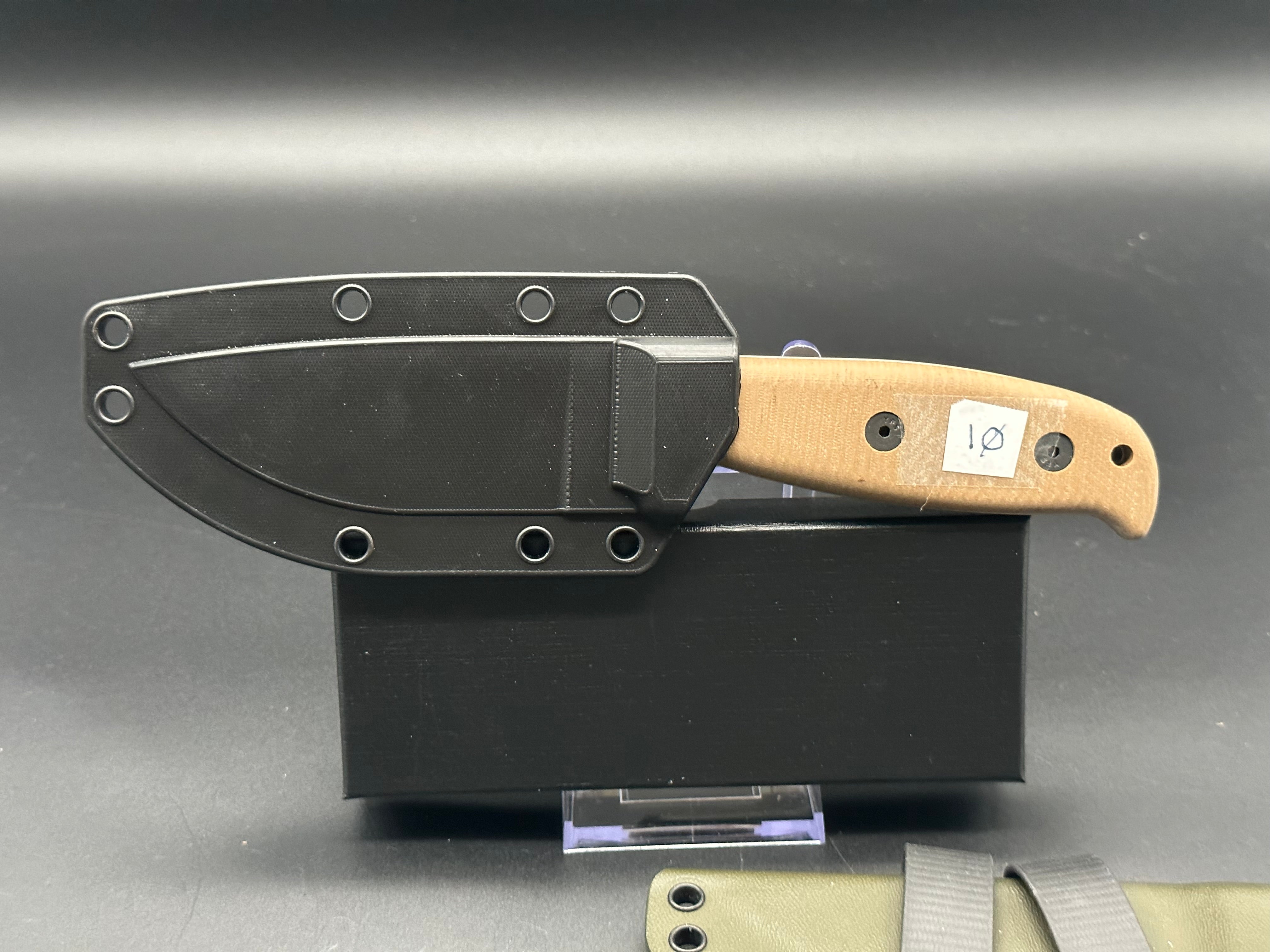 ESEE 3 S35VN Survival Knife with Custom Sheath & G10 Scales - Outdoor Camping, Hunting, Bushcraft Essential Gear