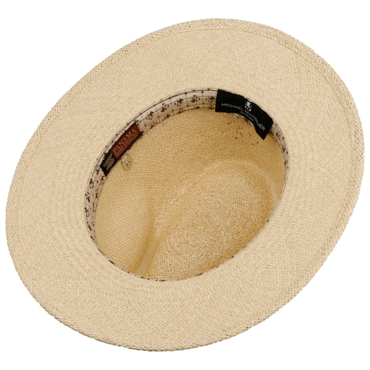 Andrew Farmer Panama Hat Zechbauer by Mayser - Premium Straw Fedora Hat for Men, Breathable Summer Sun Hat with Wide Brim, Perfect for Beach, Outdoor, Travel and Casual Wear