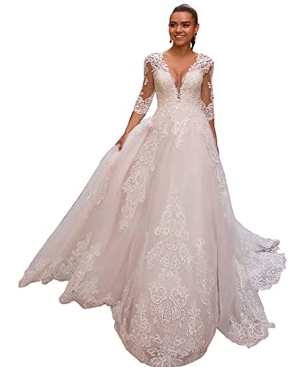 Elegant Mermaid Wedding Dress Satin Sweep Train V-Neck Backless Beach Bridal Gown for Destination Weddings & Romantic Beach Ceremonies