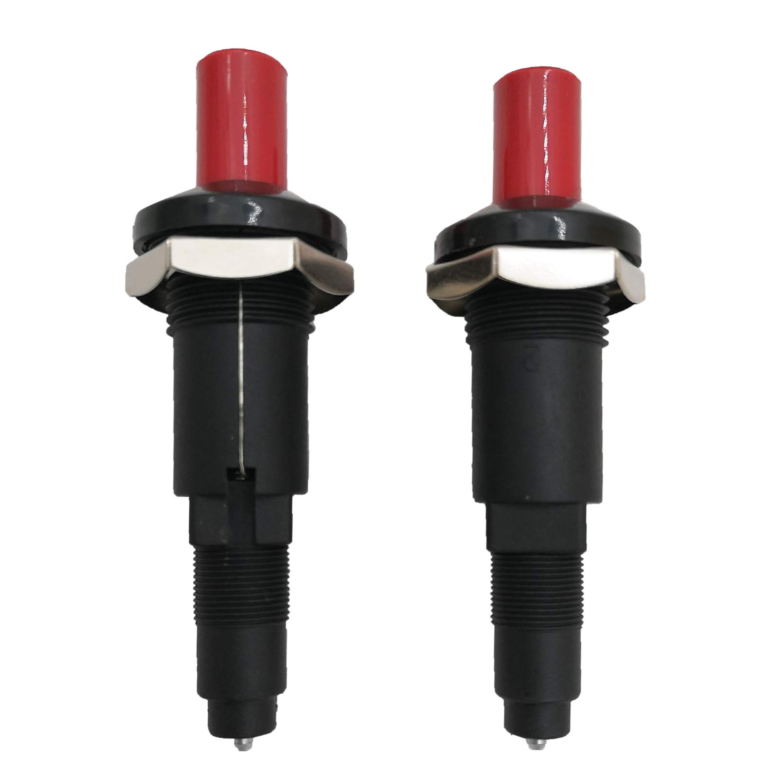 2PCS MENSI Gas Heater Piezo Igniter Spark Plug with Push Button & Ceramic Igniter - Perfect for Outdoor Camping, BBQ Grills, and Fireplace Starters