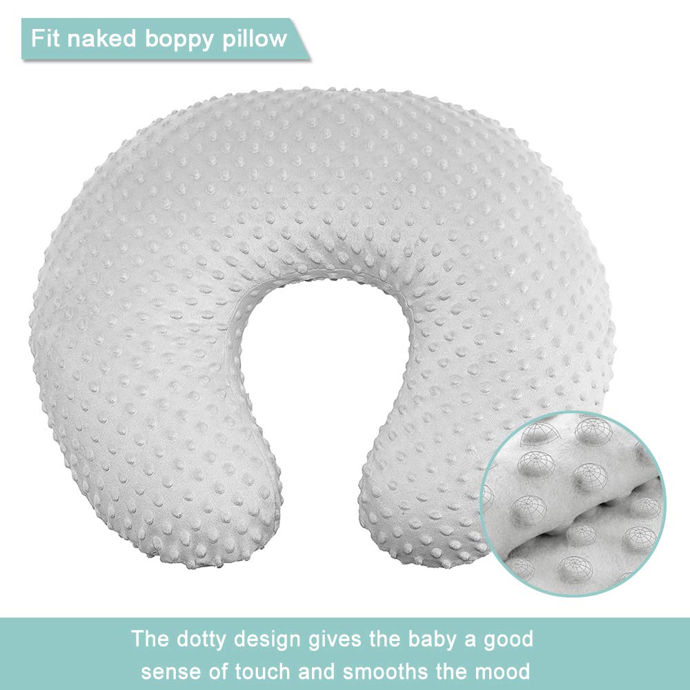 Owlowla Nursing Cover & Breastfeeding Pillow Slipcover - Soft Blush Pink Baby Nursing Pillow Cover for Boys & Girls - Perfect for Breastfeeding, Pumping, and Comfortable Baby Bonding at Home or On-the-Go